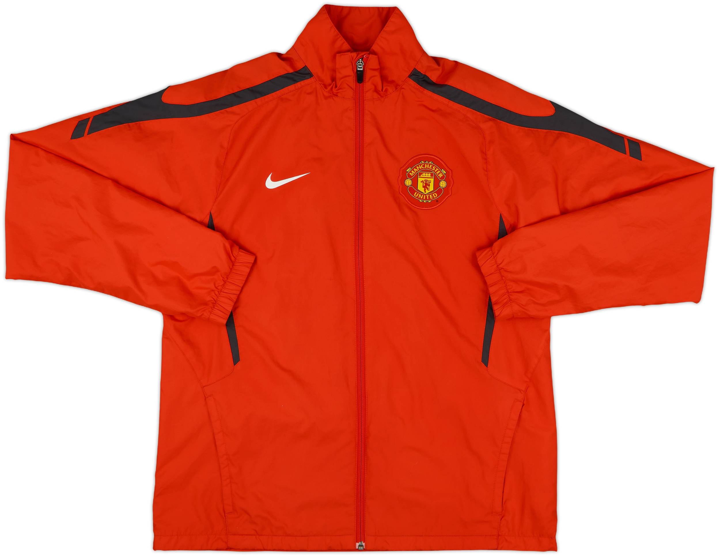 Rare Nike Manchester United White L Football Soccer Jacket