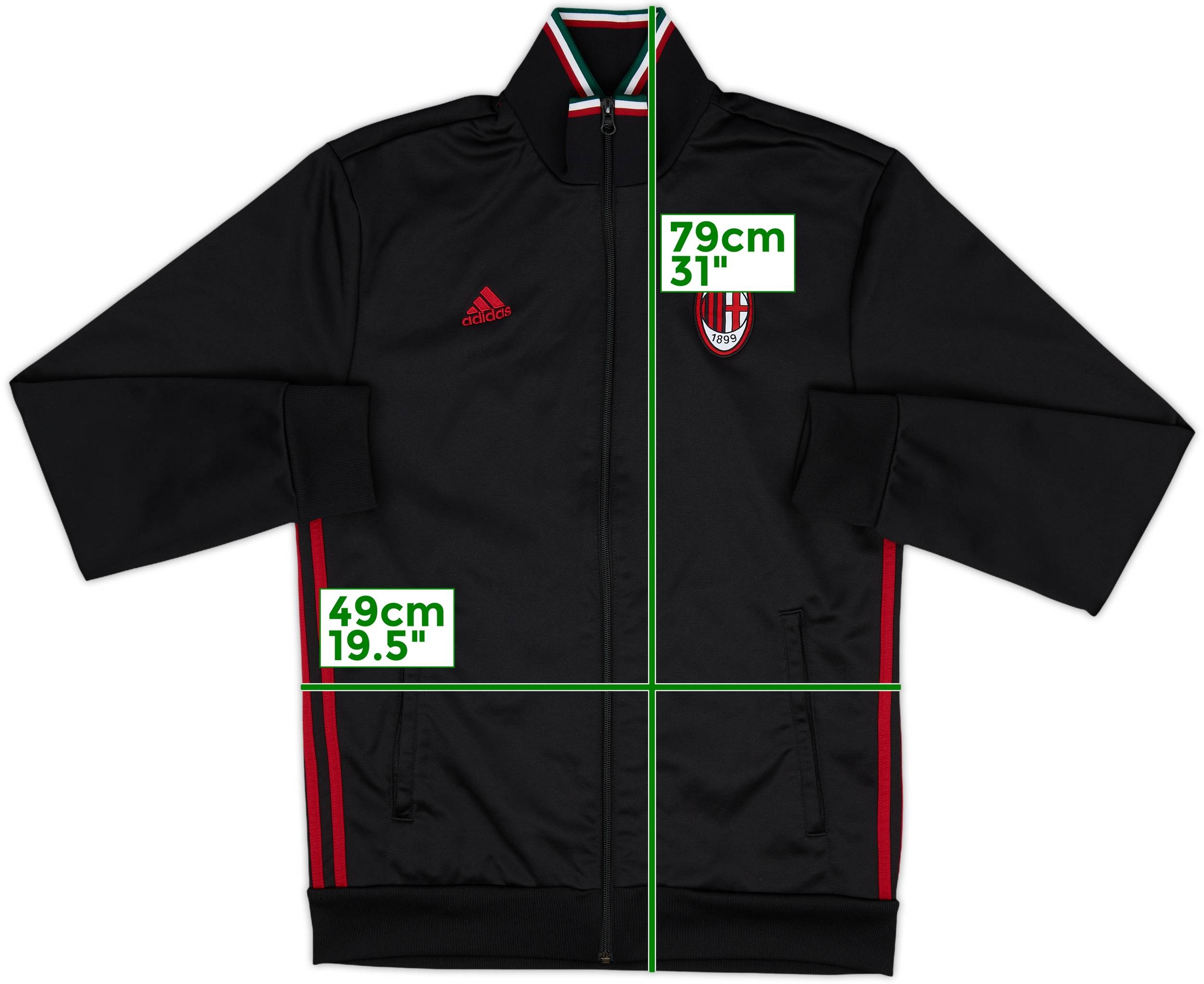 adidas AC Milan 16/17 Home Jersey - Honda #10 - L - USED