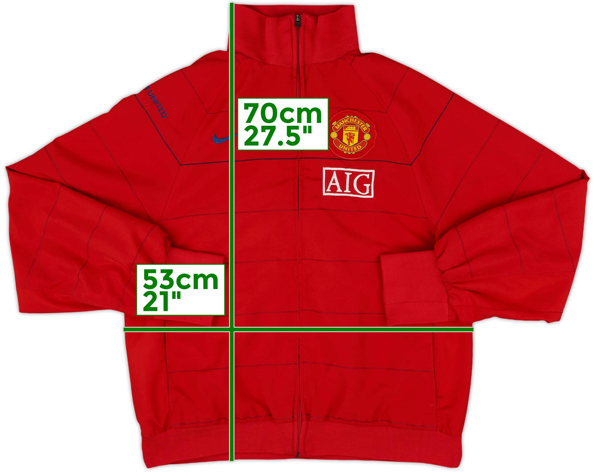 【当店一番人気】 2008-09 Manchester United Nike Track Jacket - 8/10 - (S) トップス