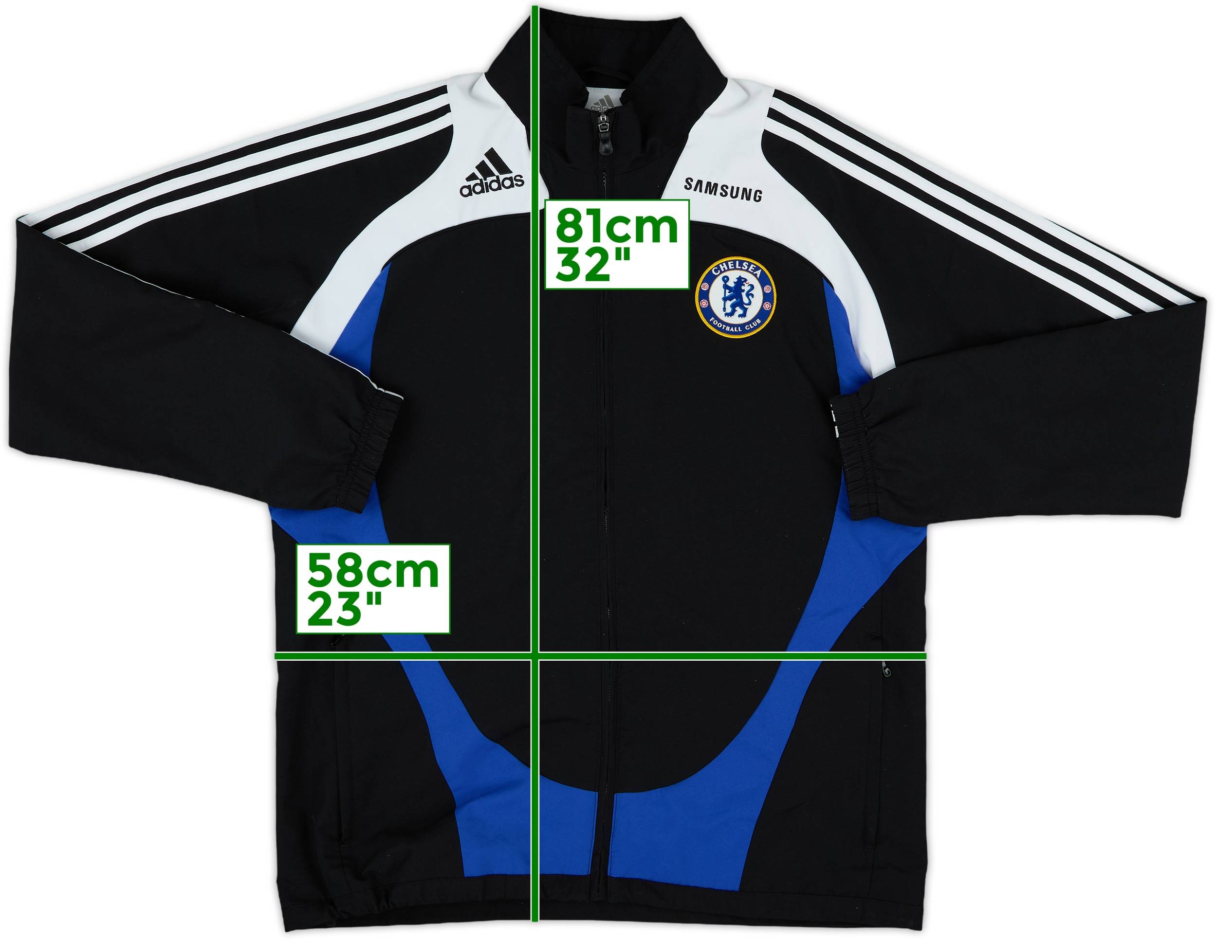 2008-09 Chelsea adidas Hooded Rain Jacket - 9/10 - (M/L)