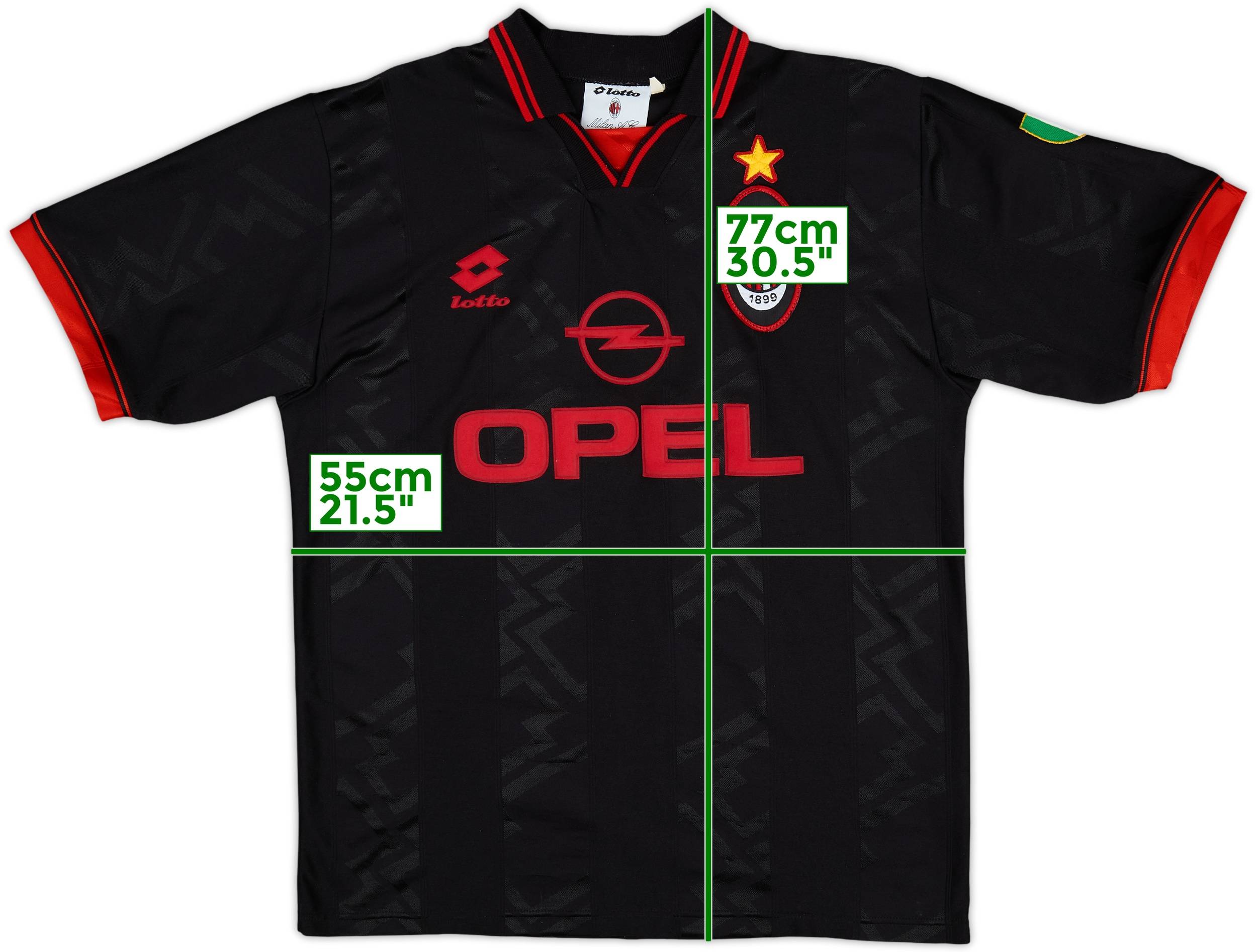 Vintage Rare Lotto Opel Milan Ac Jersey Big Logo Medium Size