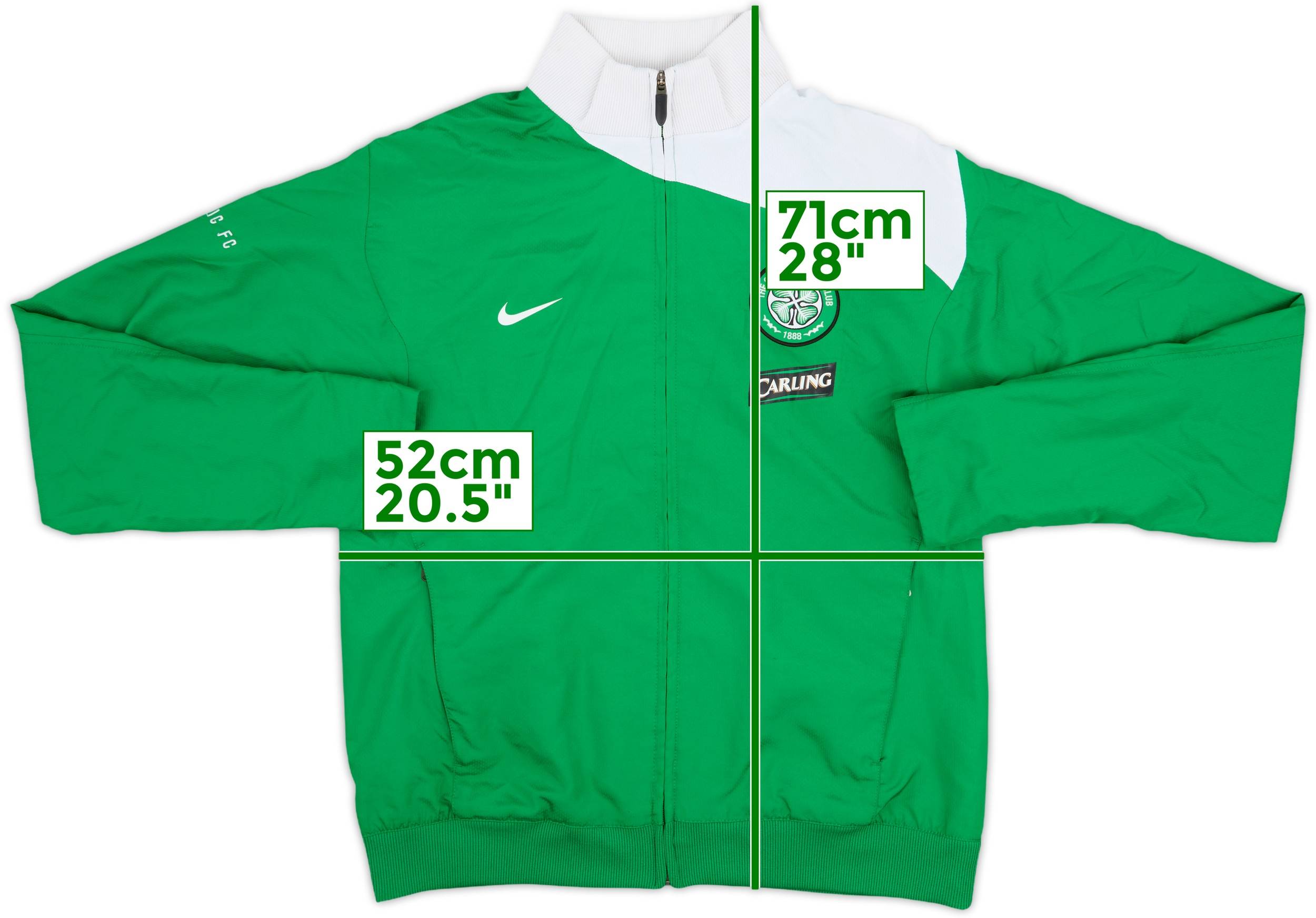 2008-09 Celtic Nike Track Jacket - 8/10 - (L)