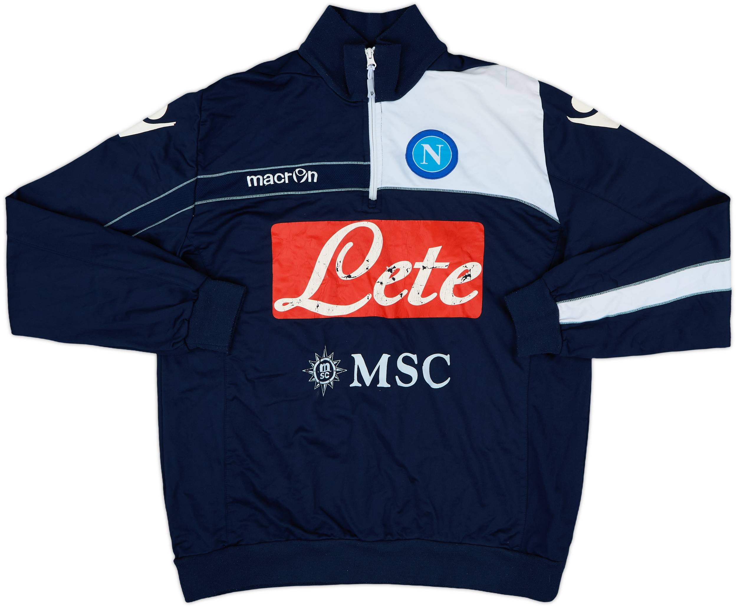 2011-12 Napoli Macron 1/4 Zip Drill Top - 4/10 - (XL)