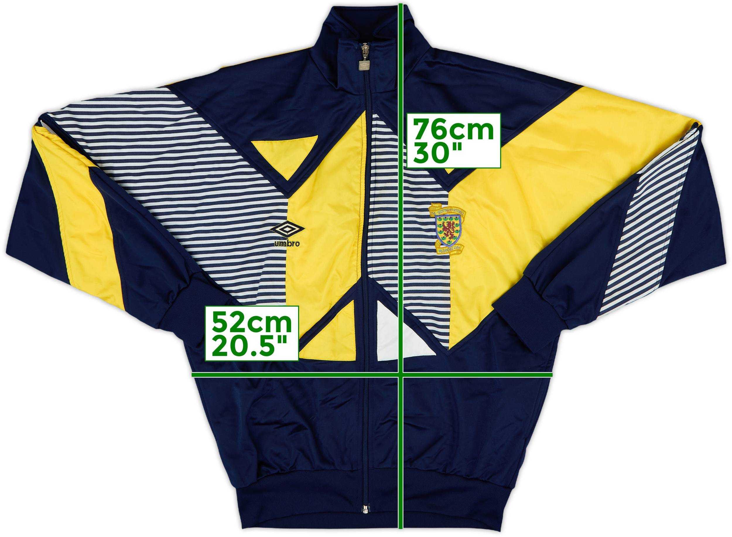 1990-92 Scotland Umbro Track Jacket - 9/10 - (S)