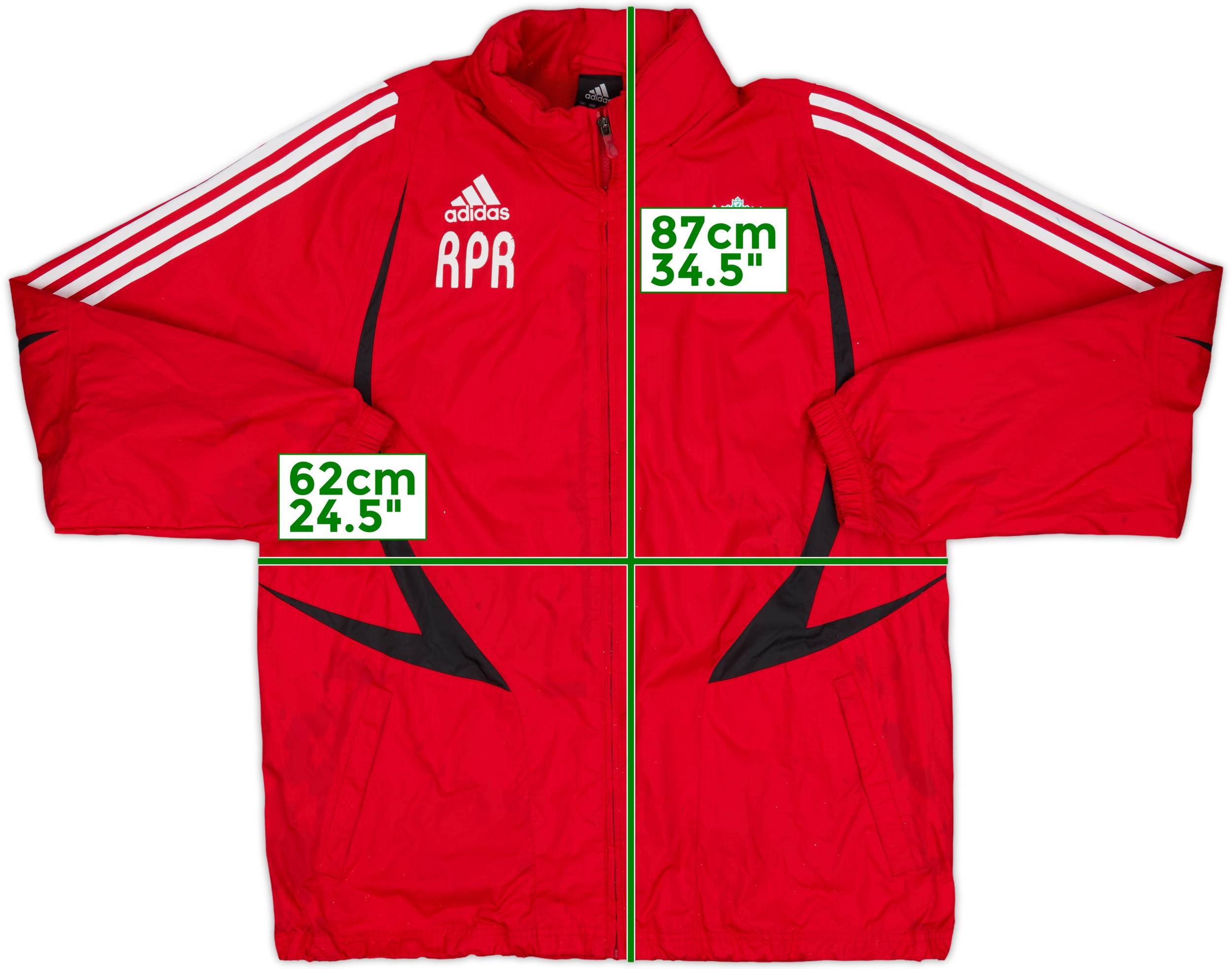 2007-08 Liverpool adidas Staff Issue Hooded Rain Jacket RPR