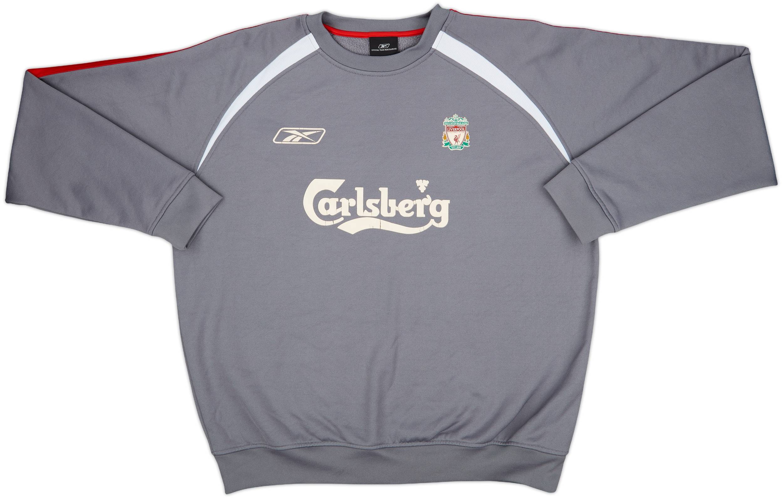 2003-04 Liverpool Reebok Sweat Top - 6/10 - (XL)