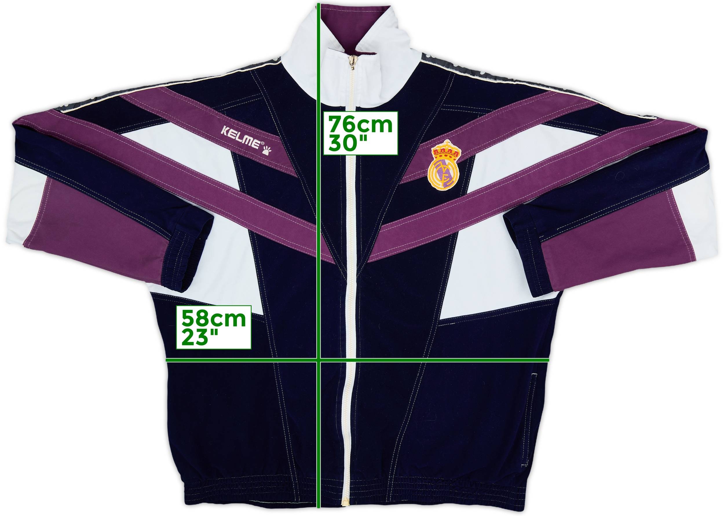 1997-98 Real Madrid Kelme Track Jacket - 8/10 - (L)