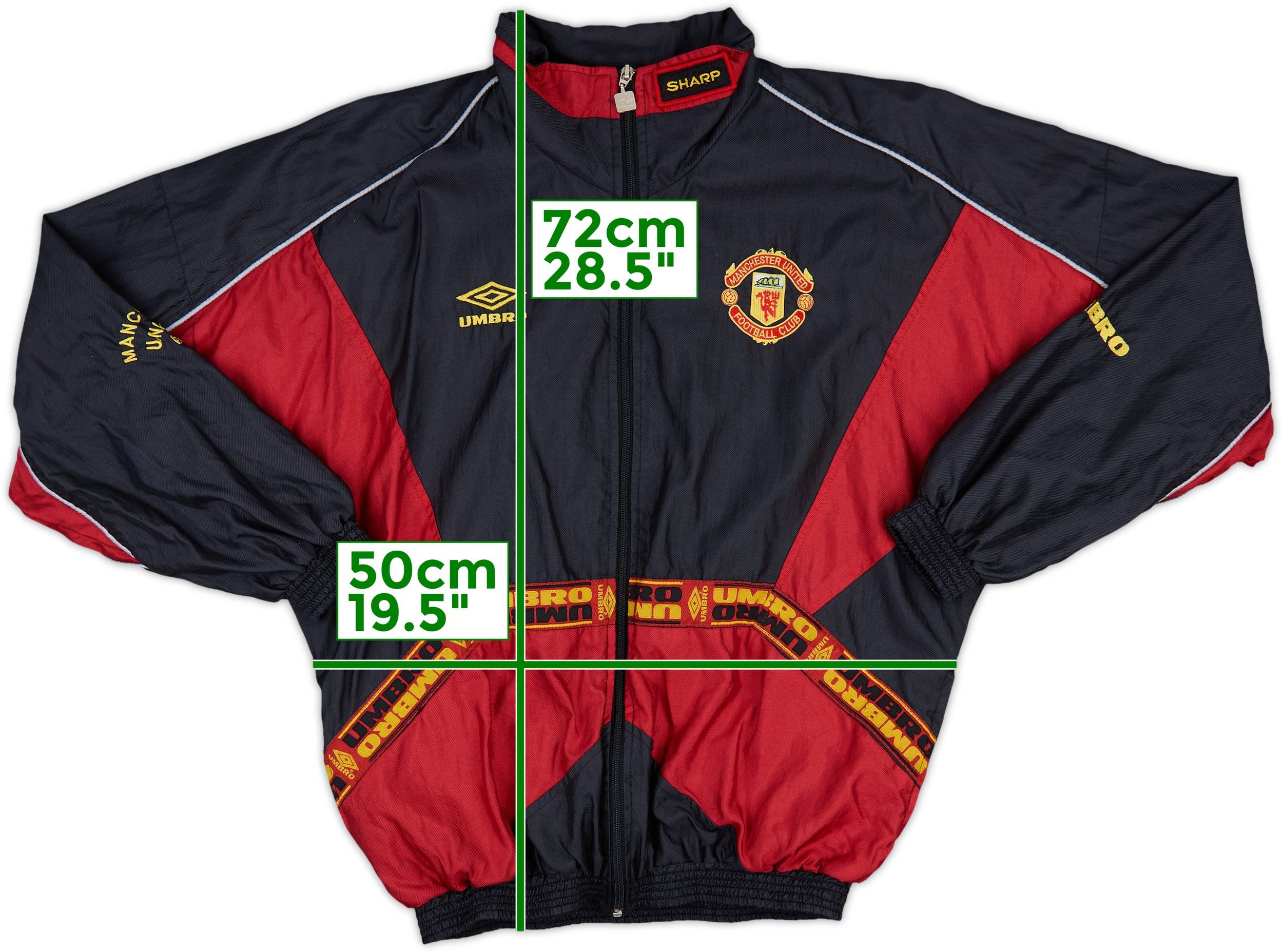 1996-97 Manchester United Umbro Track Jacket - 9/10 - (M)