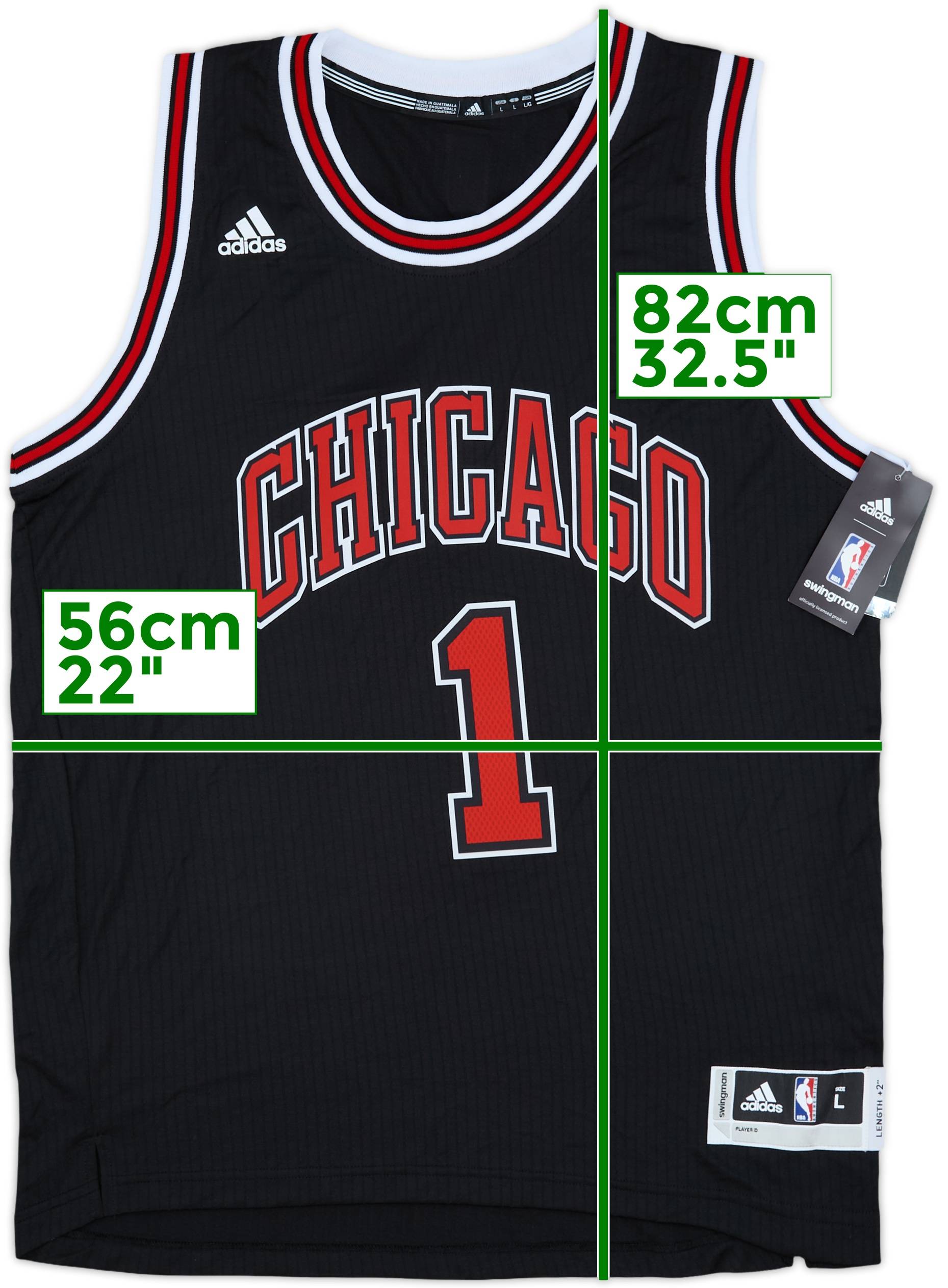 2015-16 Chicago Bulls Rose #1 adidas Swingman Alternate