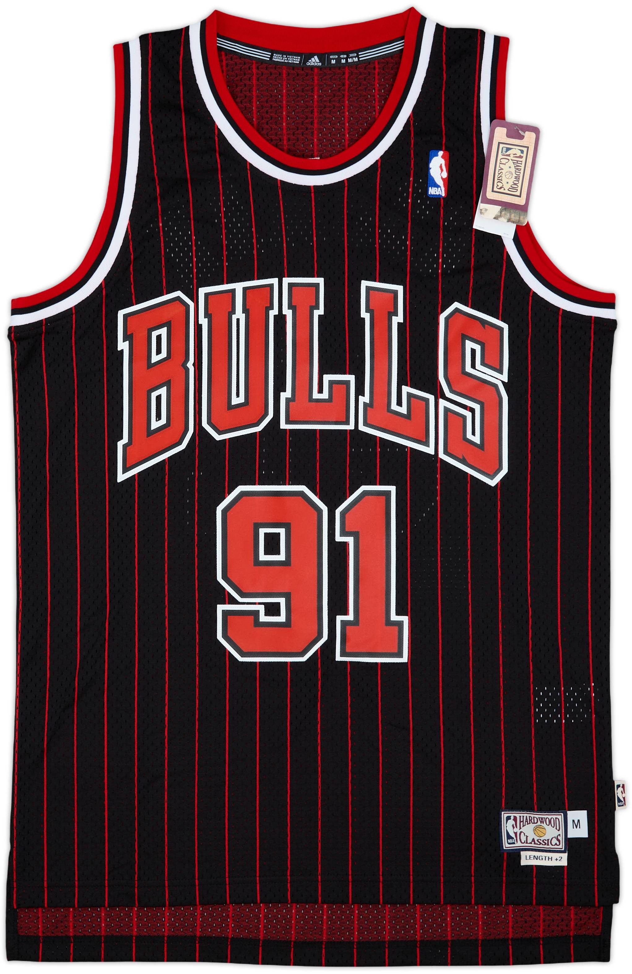 新規購入 1995-96 Chicago Bulls Rodman #91 adidas Hardwood Classics ウェア