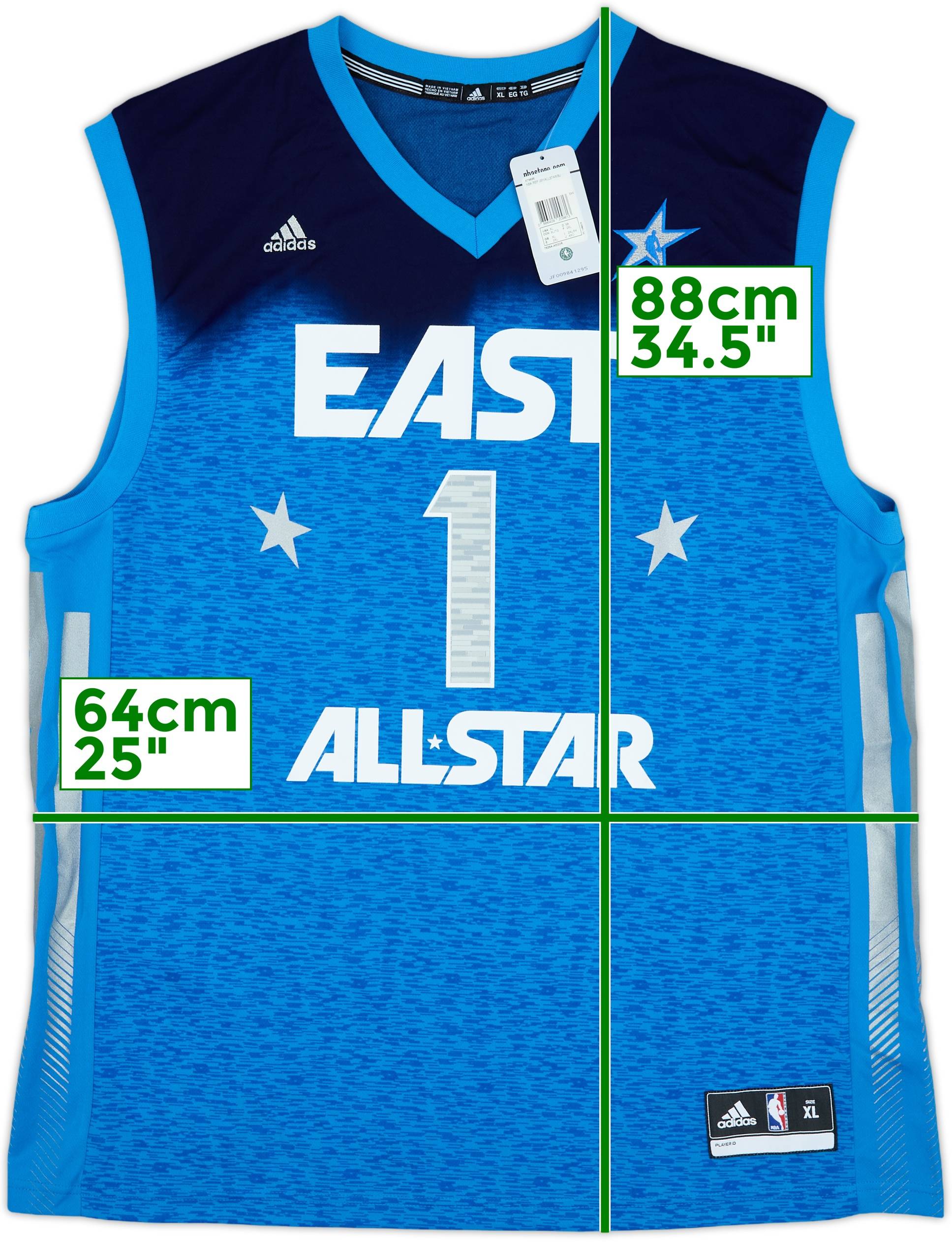 2012 NBA All-Star Team East Rose #1 adidas Jersey (XL)