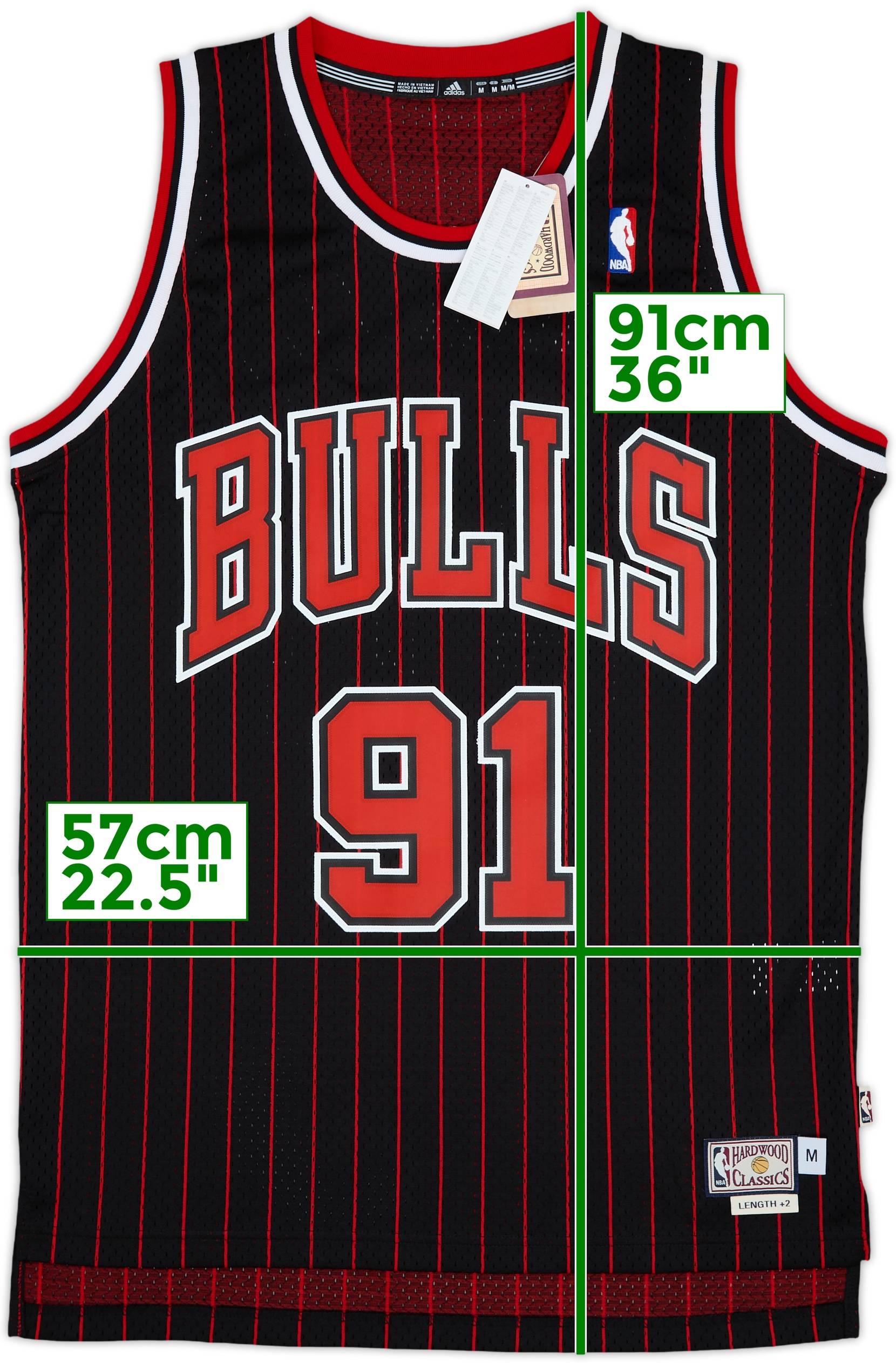 最終値下げ 1995-96 Chicago Bulls Rodman #91 adidas Hardwood Classics ウェア