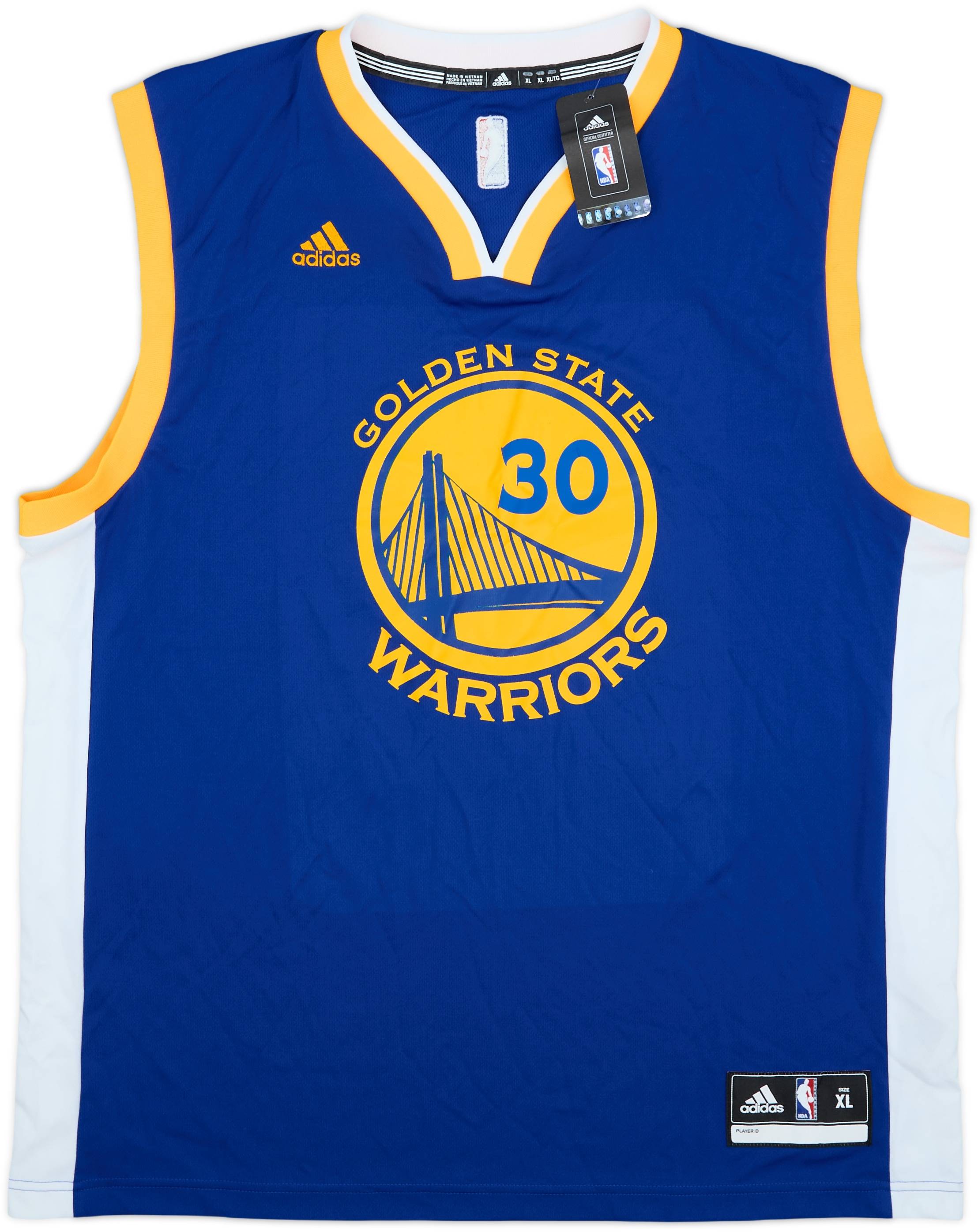 バスケStephen Curryユニフォーム-ビブスGSWarriors 2014-17 Golden State Warriors Curry #30 adidas Away Jersey (XL)