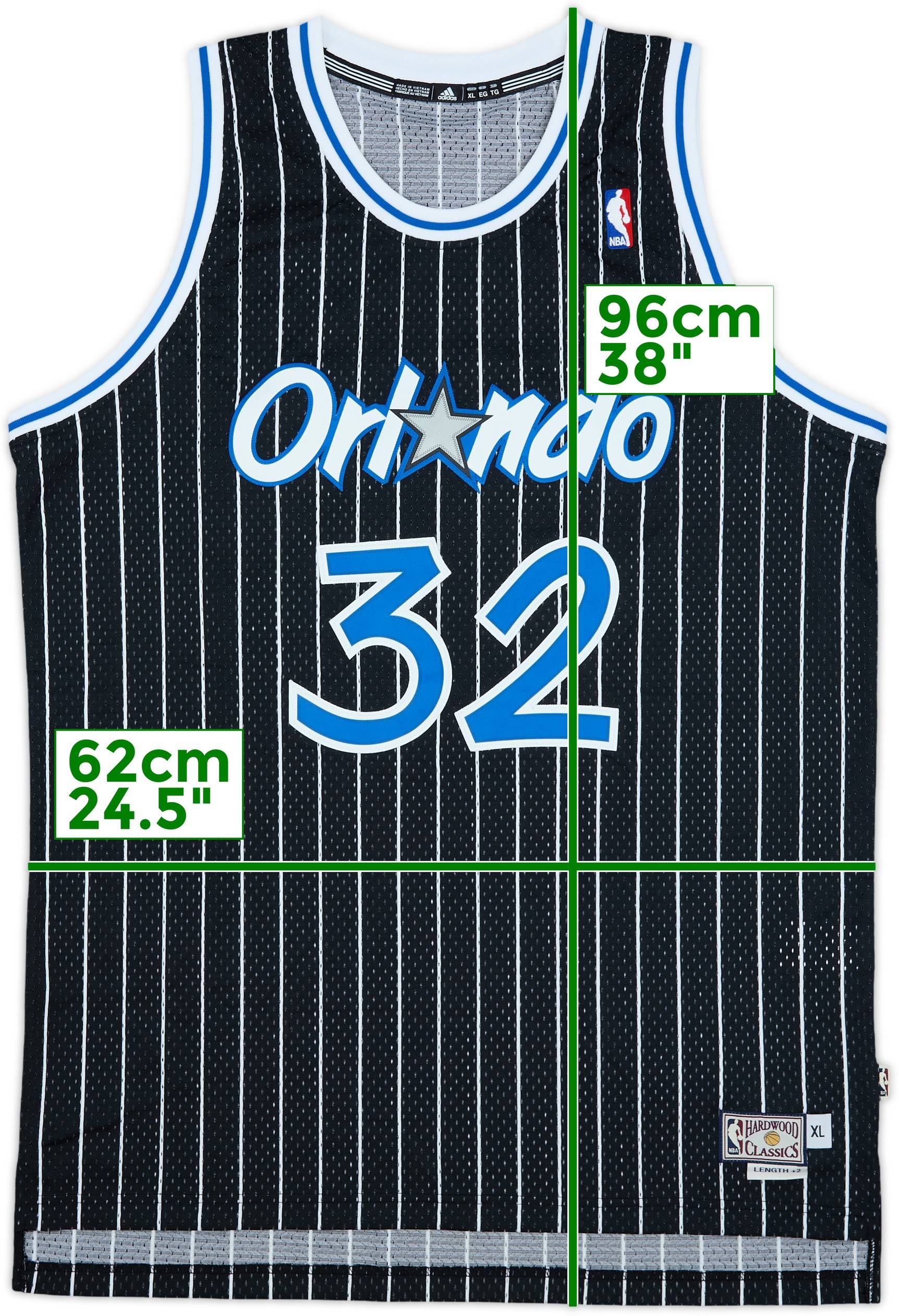 1992-93 Orlando Magic O'Neal #32 adidas Hardwood Classics