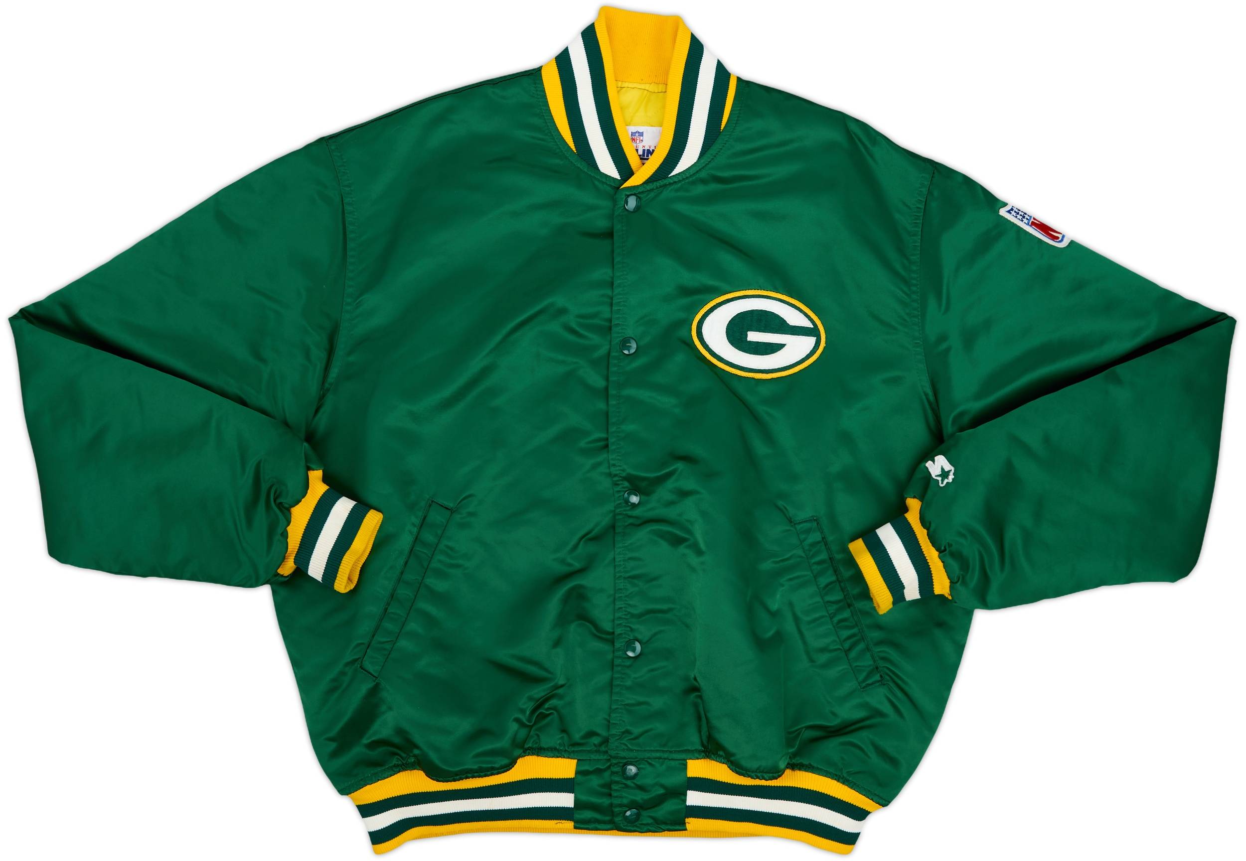 1980s Green Bay Packers Starter Satin Varsity Jacket - 8/10
