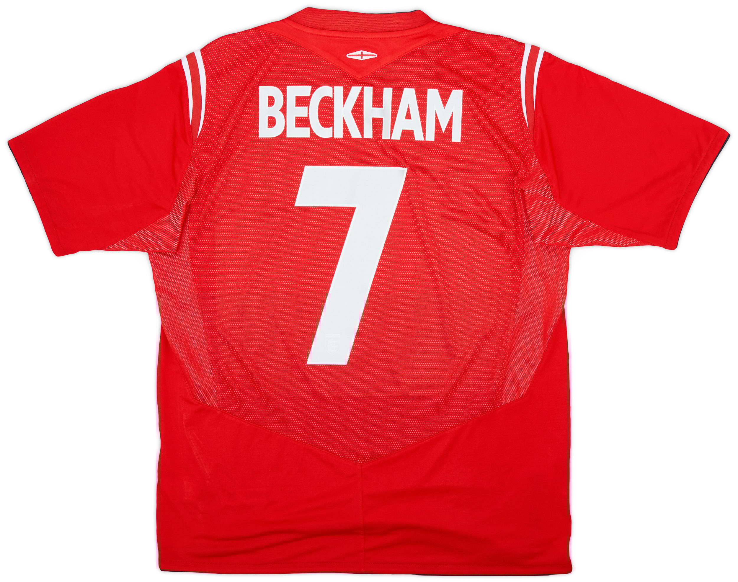 2004-06 England Away Shirt Beckham #7