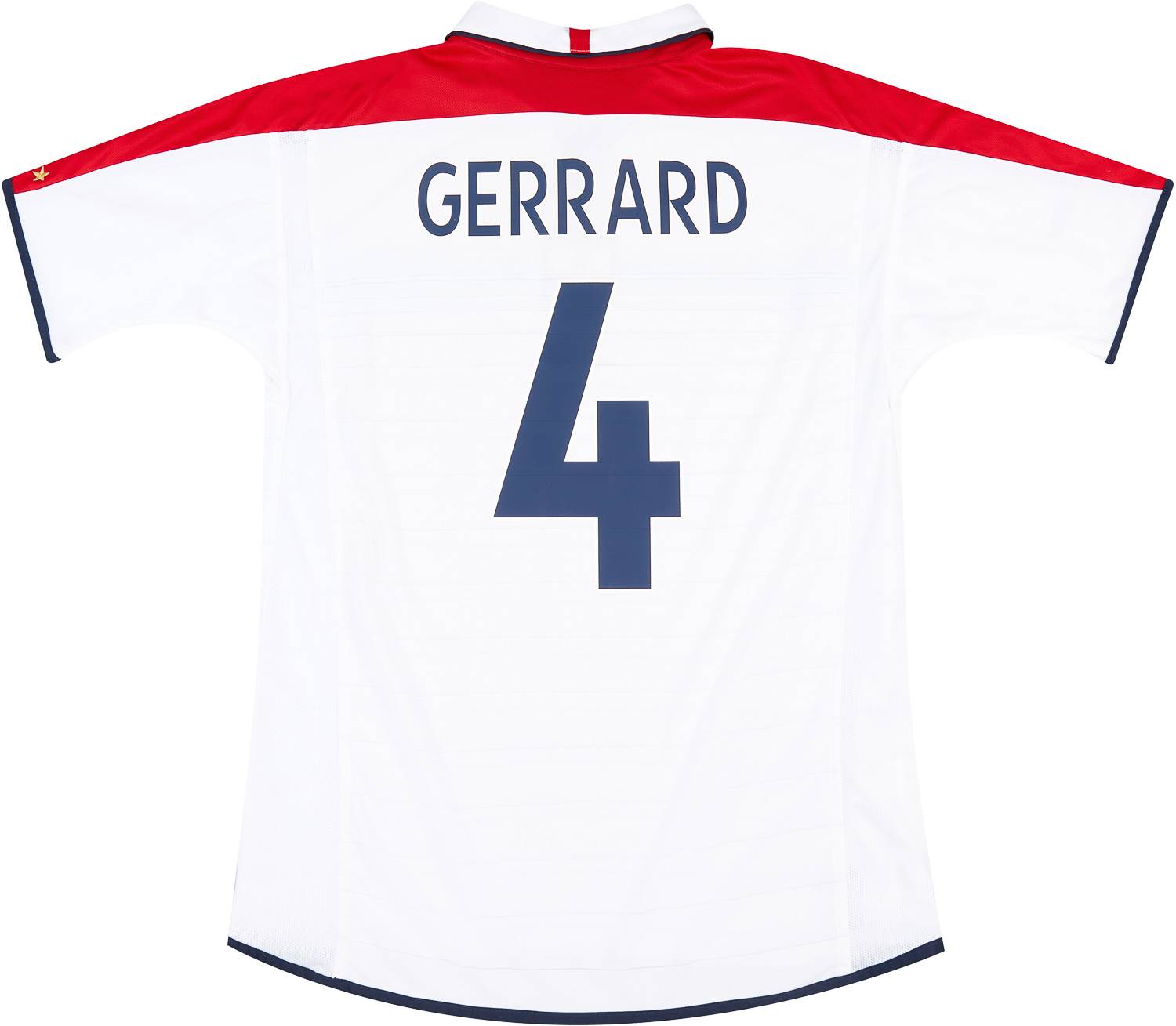2003-05 England Home Shirt Gerrard #4 - 6/10