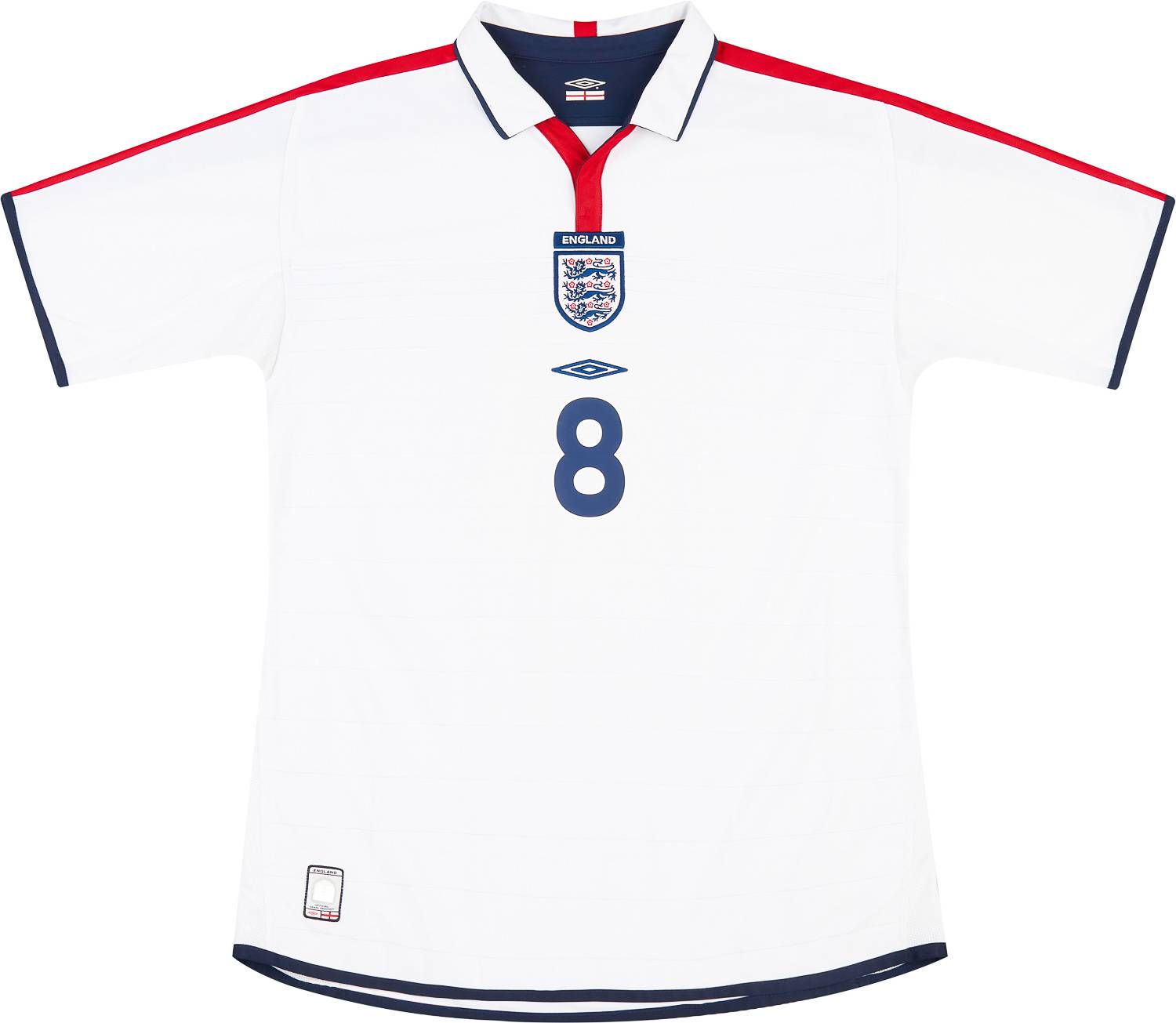 イングランド代表 Umbro シャツ SCHOLES 8 2001-03-scholes-8-england-