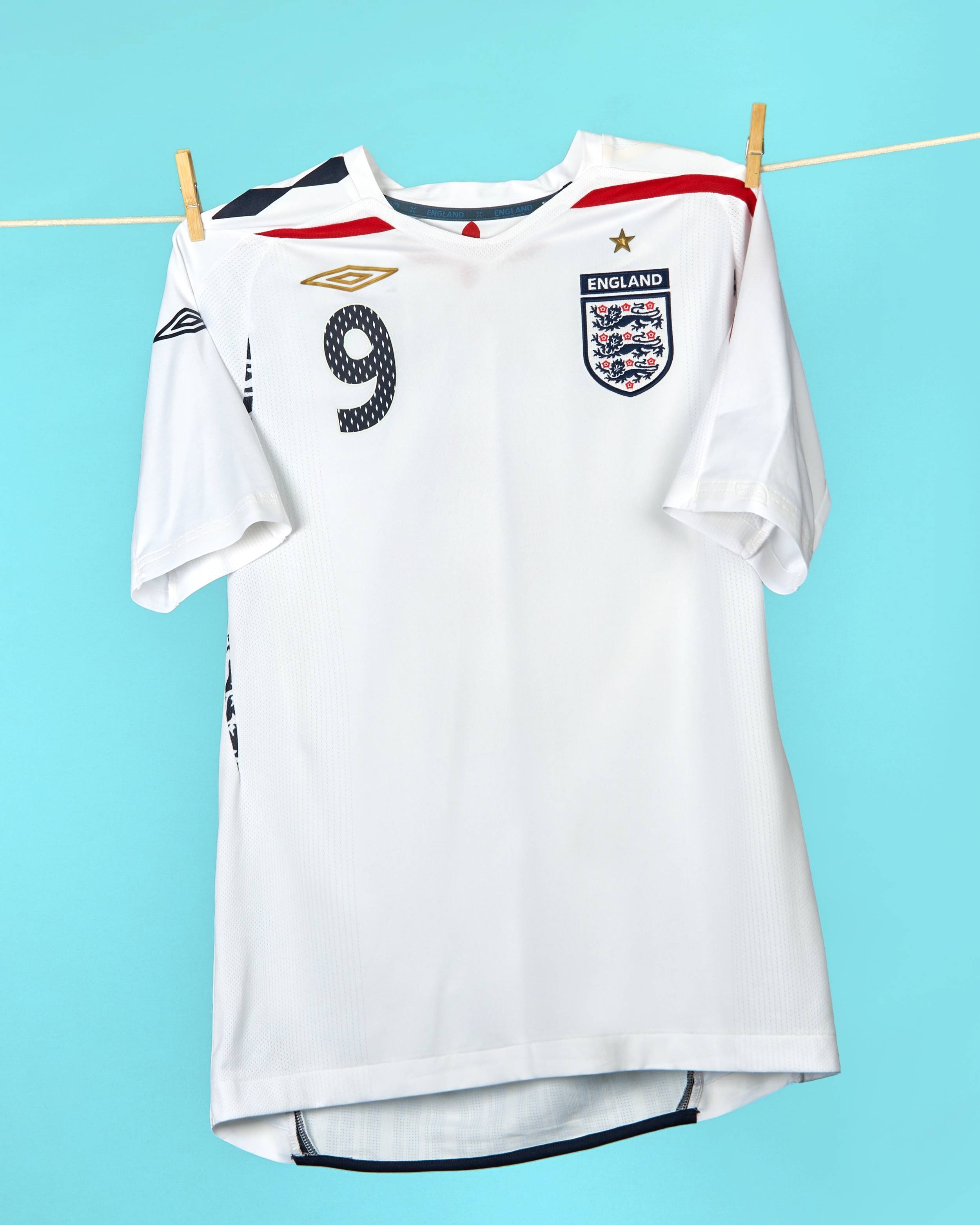 2007-09 England Home Shirt Rooney #9