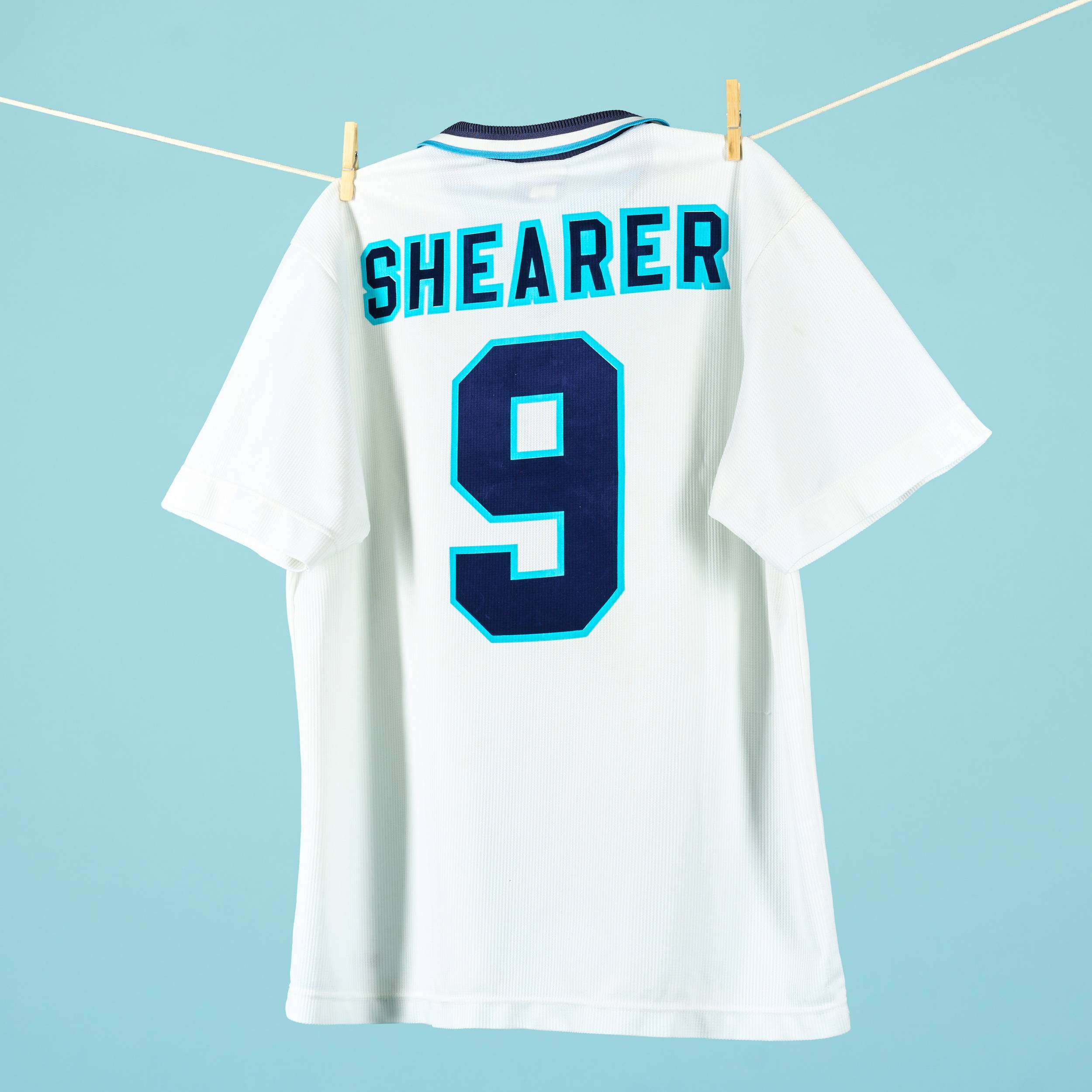 1995-97 England Home Shirt Shearer #9