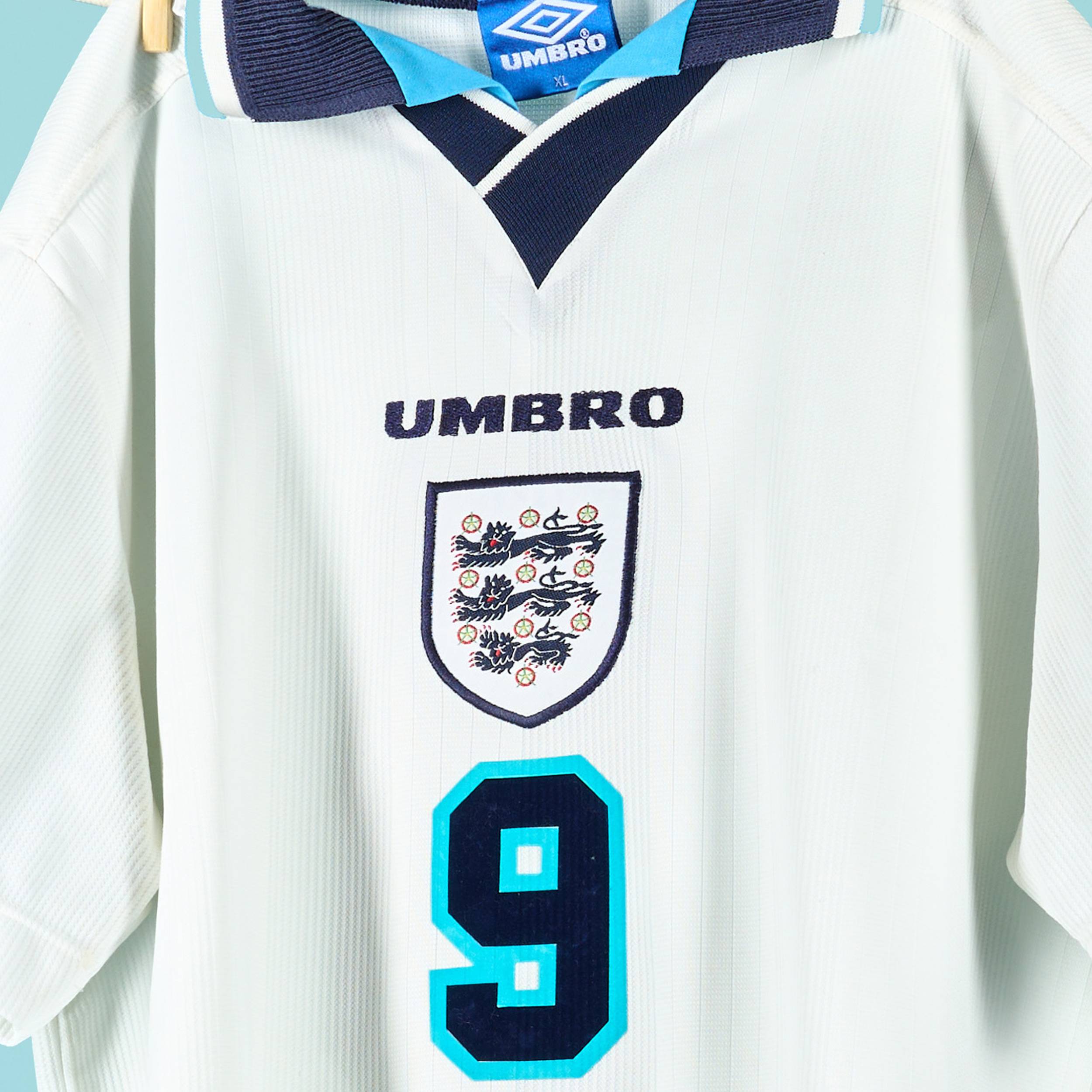 1995-97 England Home Shirt Shearer #9