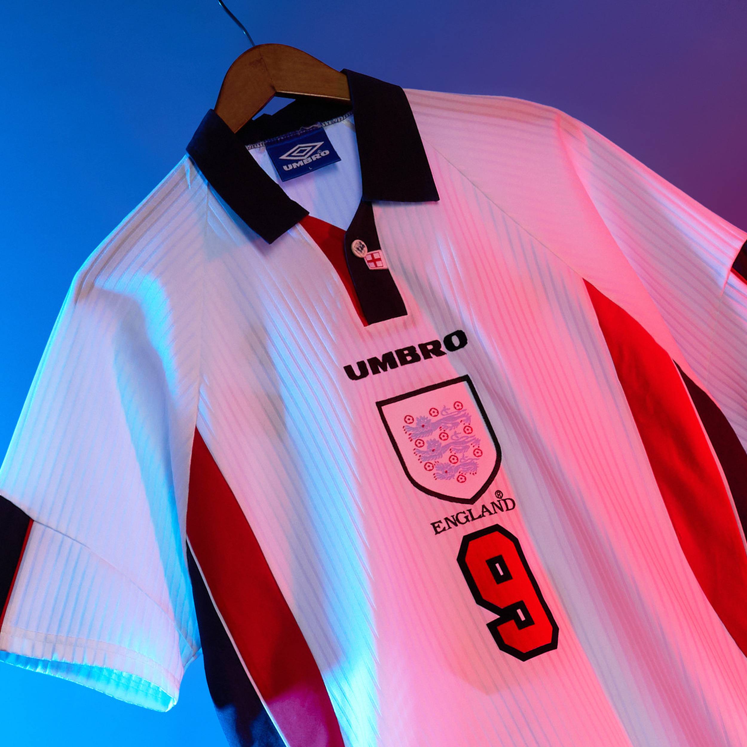 1997-99 England Home Shirt Shearer #9