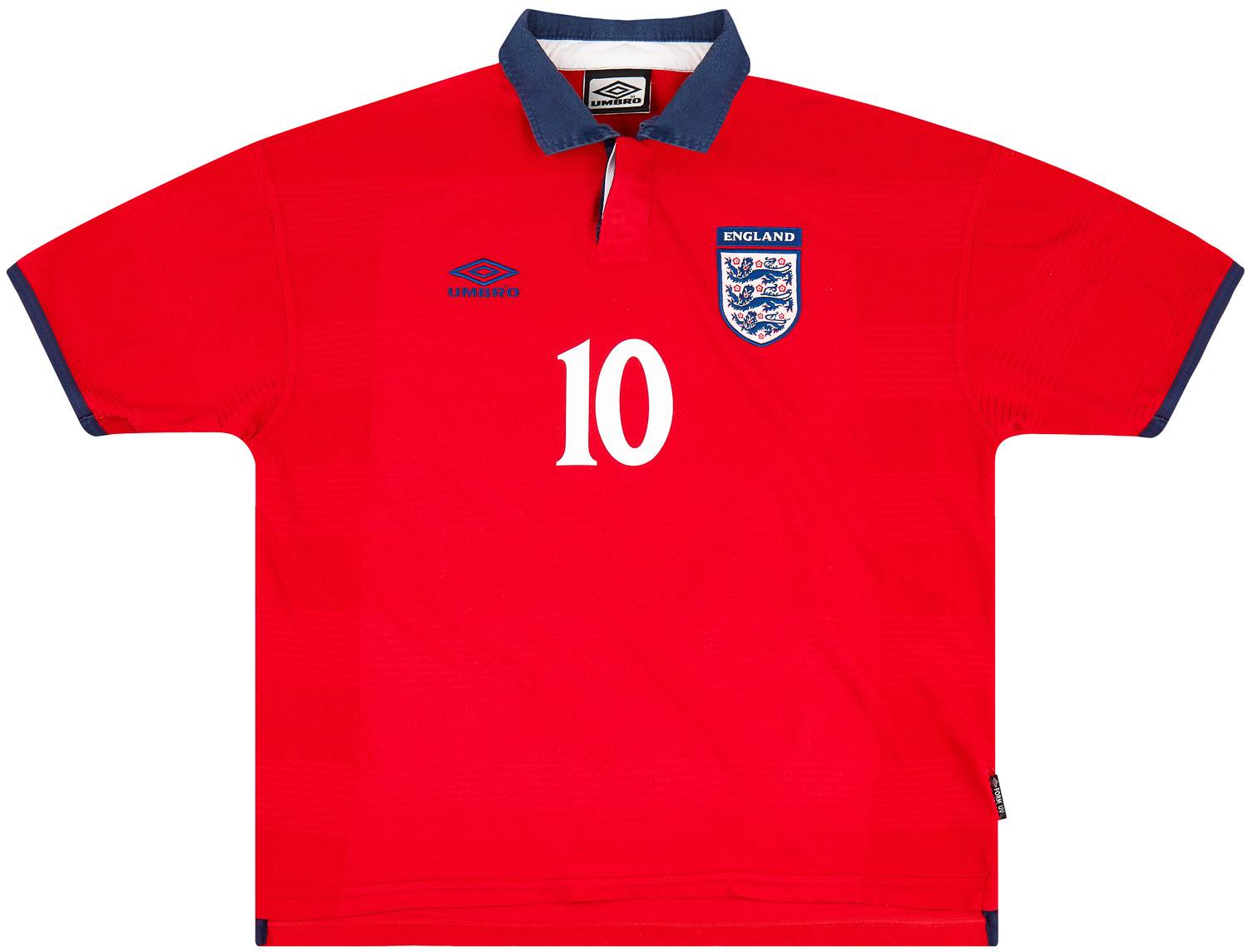 1999-01 England Away Shirt Owen #10 - 9/10