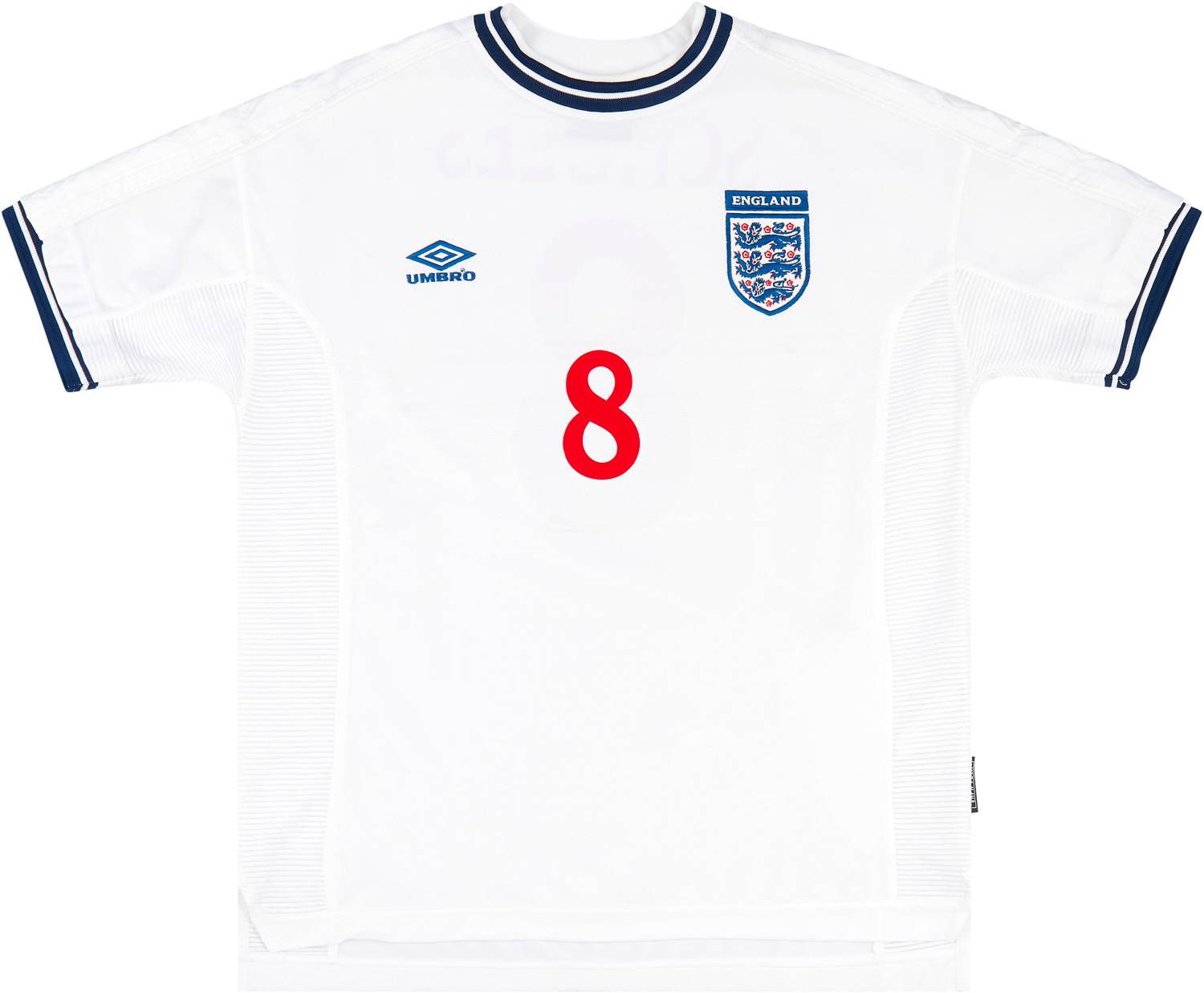 1999-01 England Home Shirt Scholes #8 - 6/10