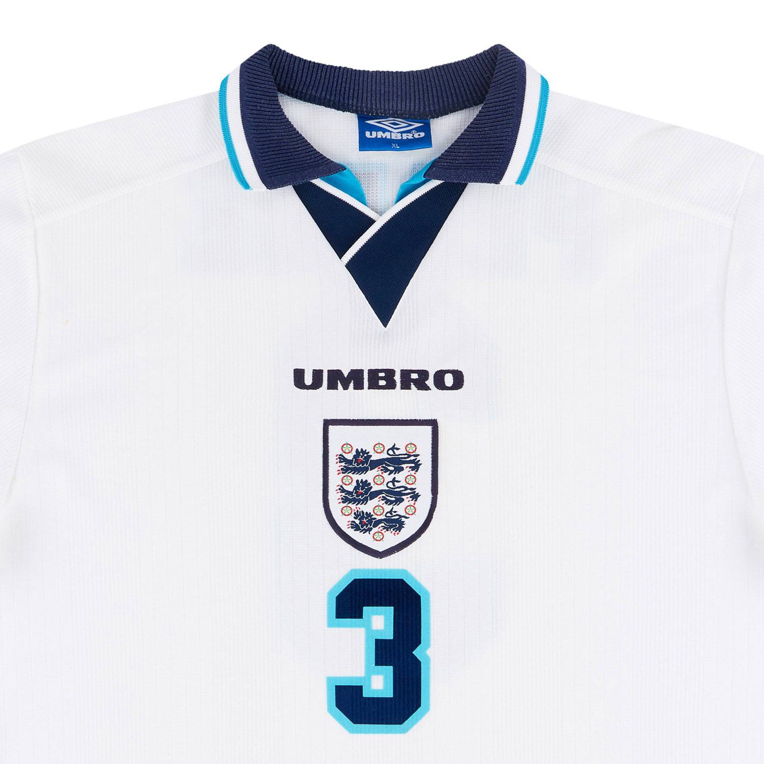1995-97 England Home Shirt Pearce #3 - 8/10 - (L)