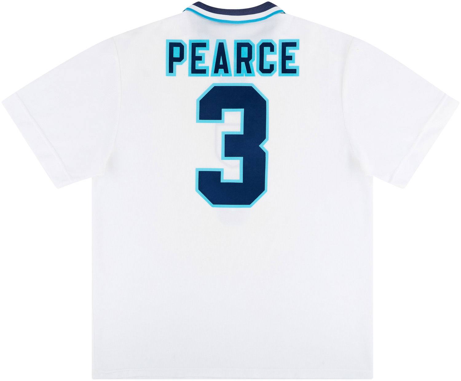 【正規選手支給品1995 England  L/S Pearce #3】 1995-97 England Home Shirt Pearce #3 - 8/10 - (L)