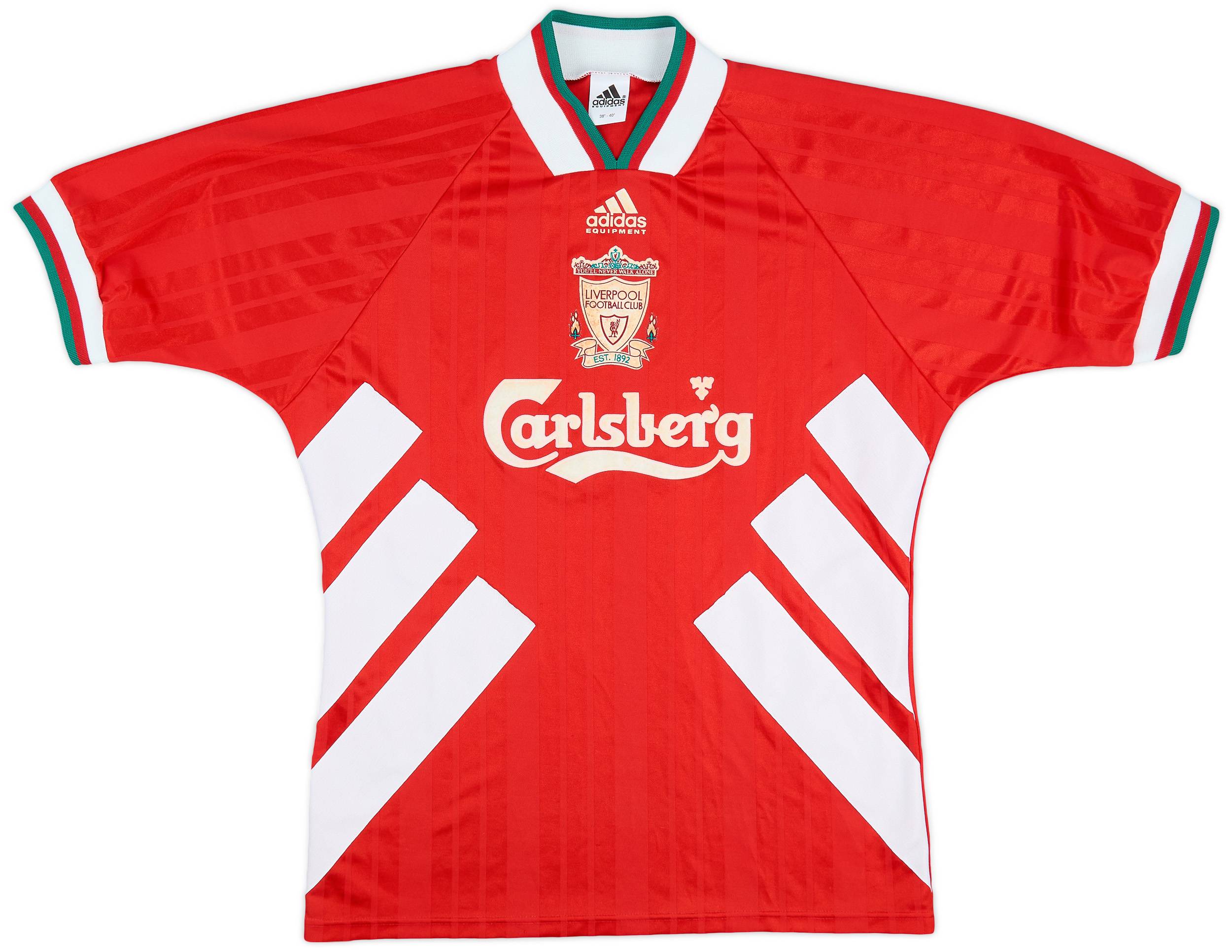 ファッション通販 安い 1993-95 Liverpool Home Shirt - 6/10 - (M) ウェア