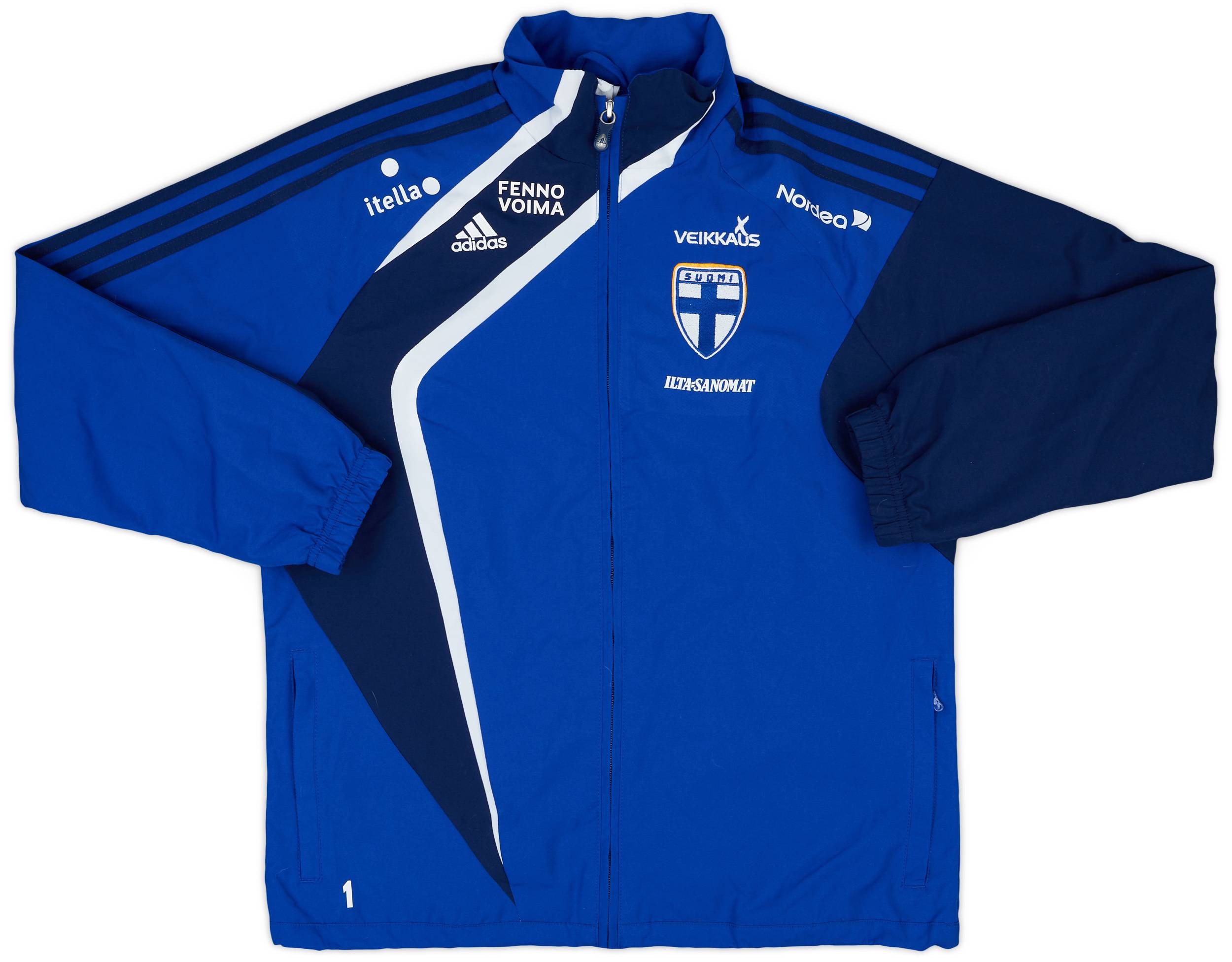 ウェア FC8810 2008-10 Finland Player Issue adidas Track Jacket #1 - 9/10 - (M)