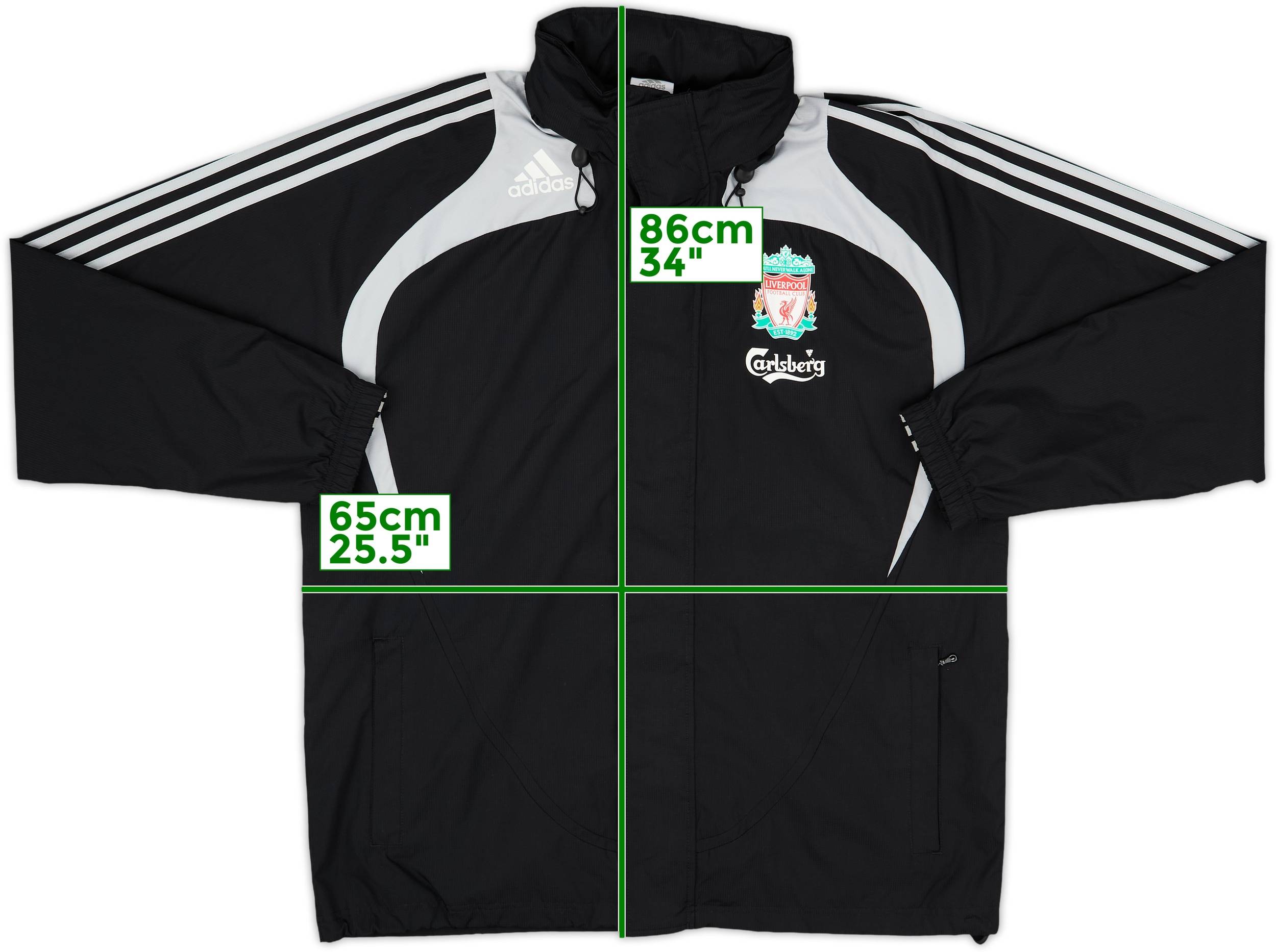 2007-08 Liverpool adidas Track Jacket - 8/10 - (L)