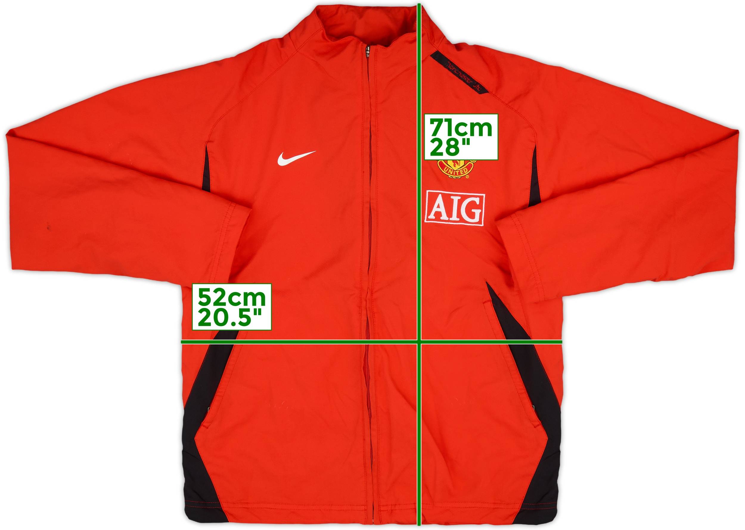 2007-08 Manchester United Nike Track Jacket - 4/10 - (M)