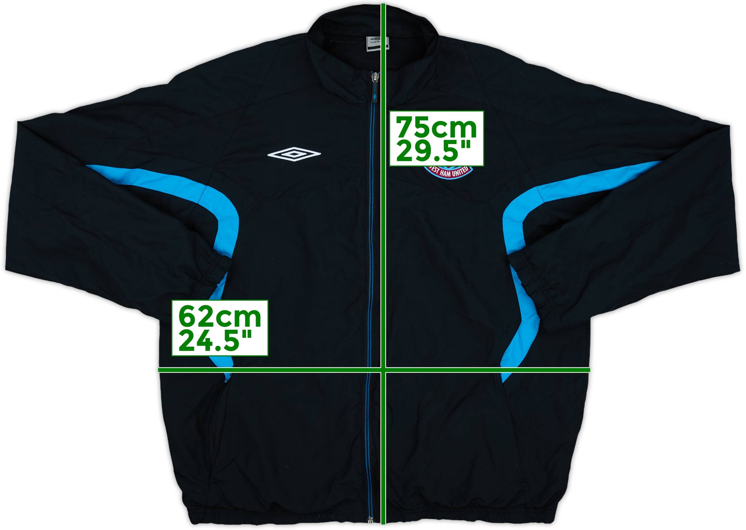 2009-10 West Ham Umbro Track Jacket - 8/10 - (XL)