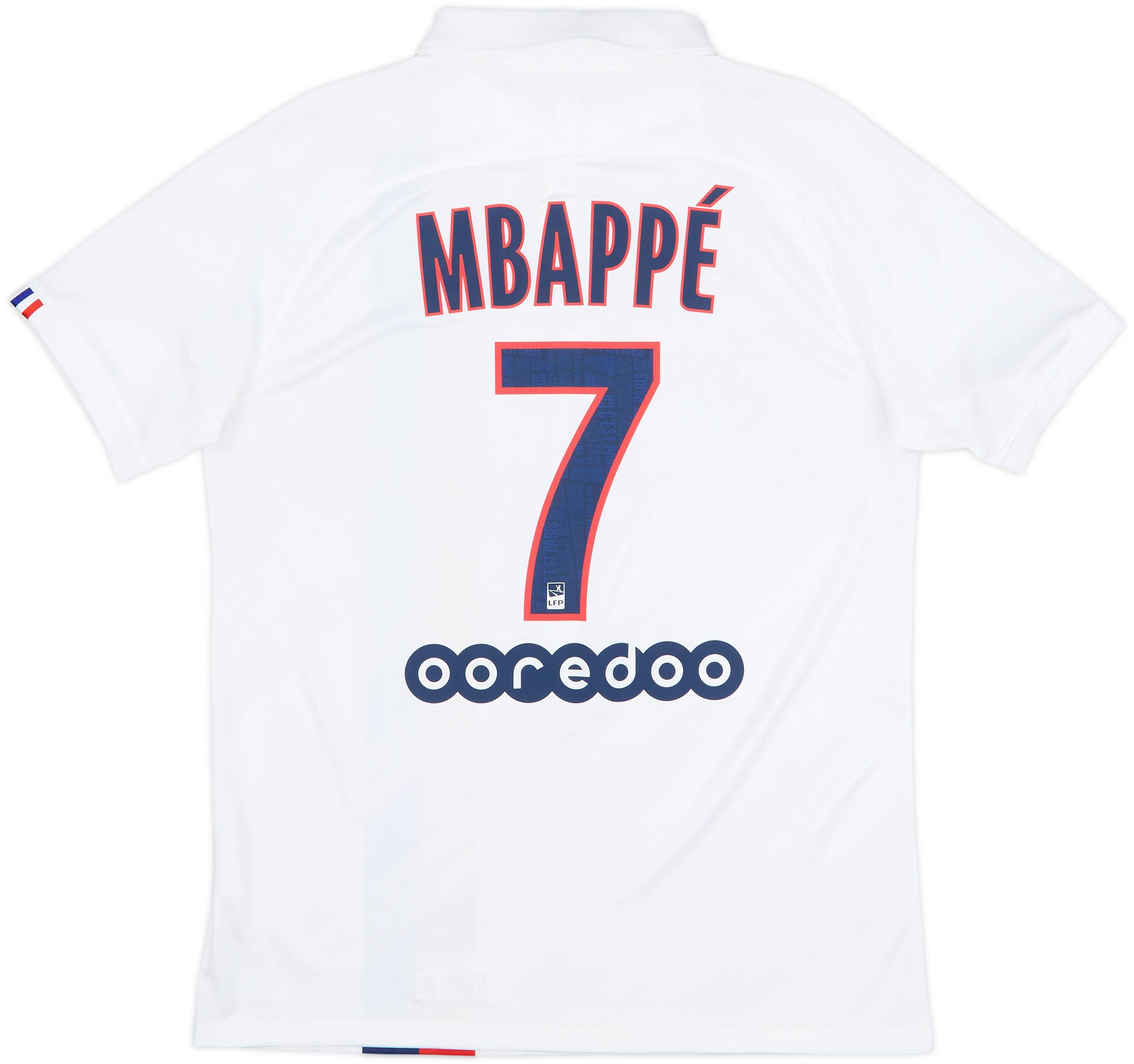 2019/20 PSG Home UCL Jersey #7 Mbappe XL Paris Saint Germain