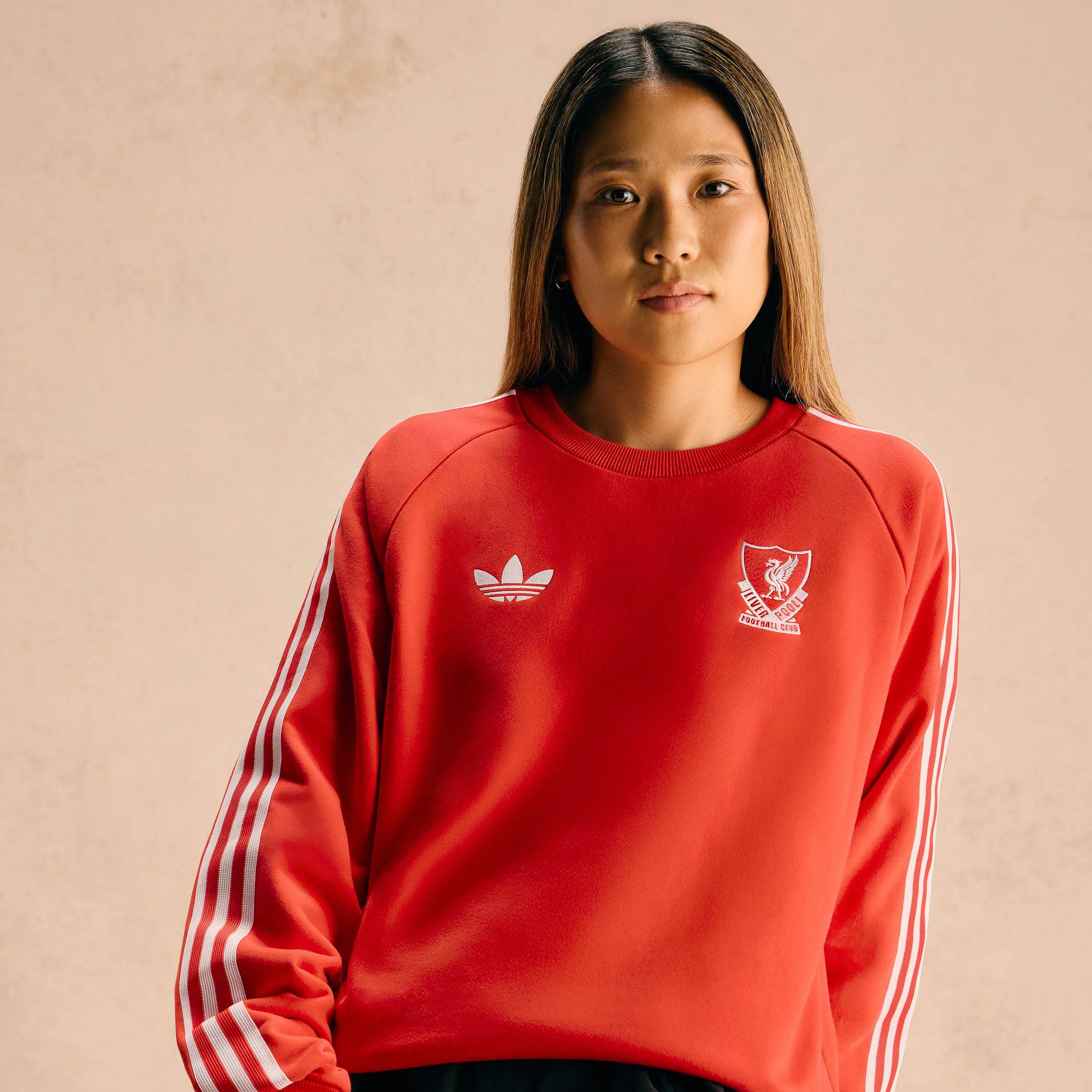 2025-26 Liverpool adidas Originals Crew Sweat Top