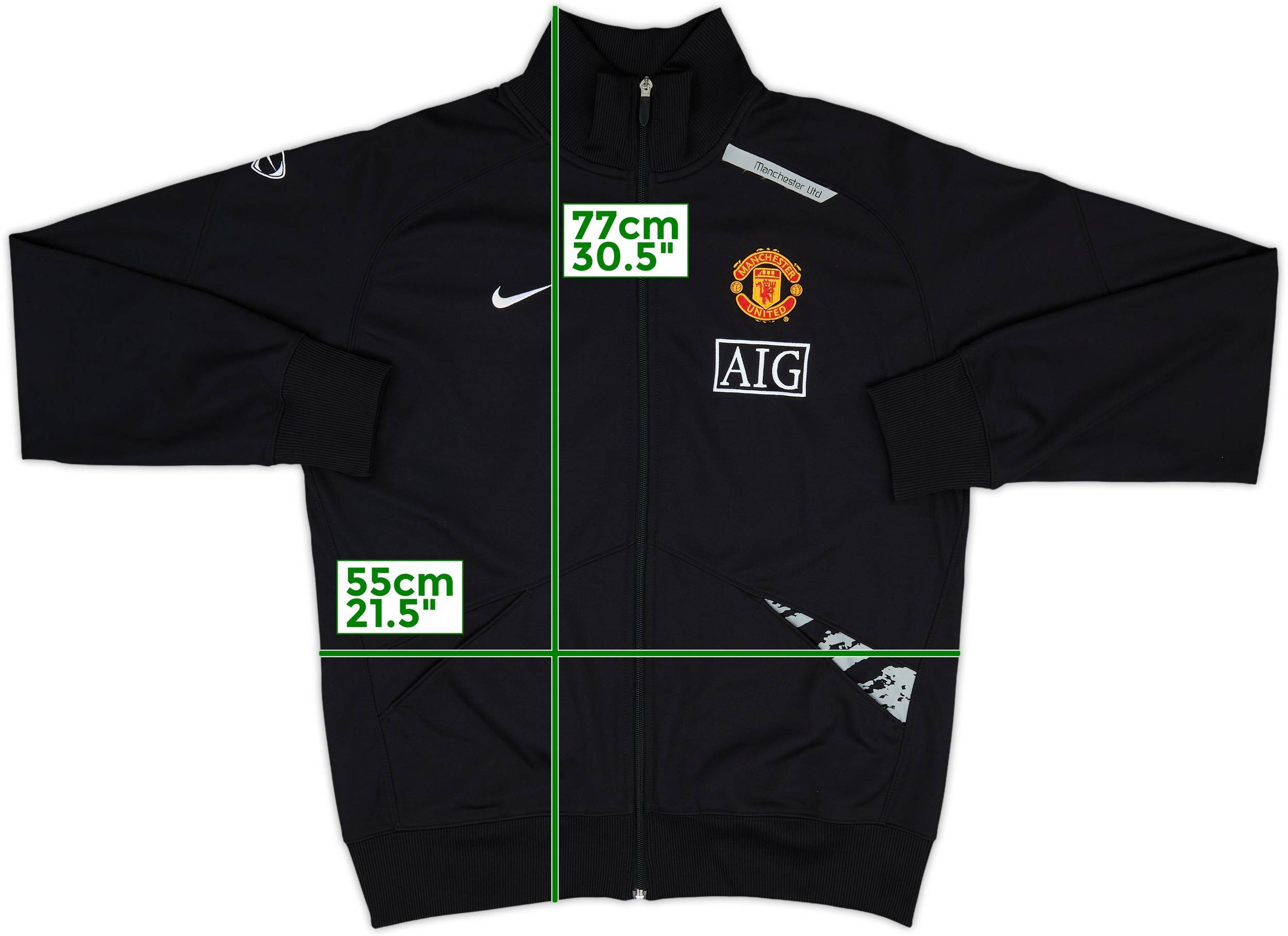 2007-08 Manchester United Nike Track Jacket - 10/10 - (L)