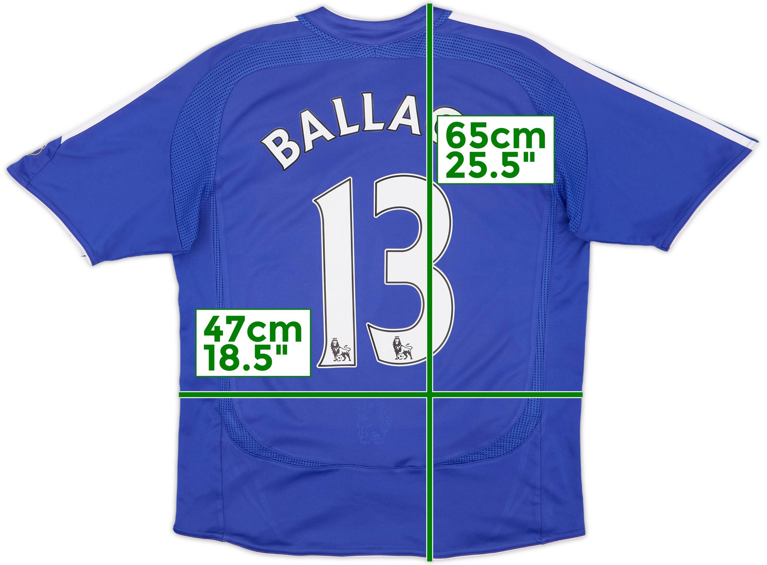 チェルシー Ballack バラック 13 シャツ adidas 2006-08 Chelsea Home Shirt Ballack #13 - 8/10 - (L.Boys)