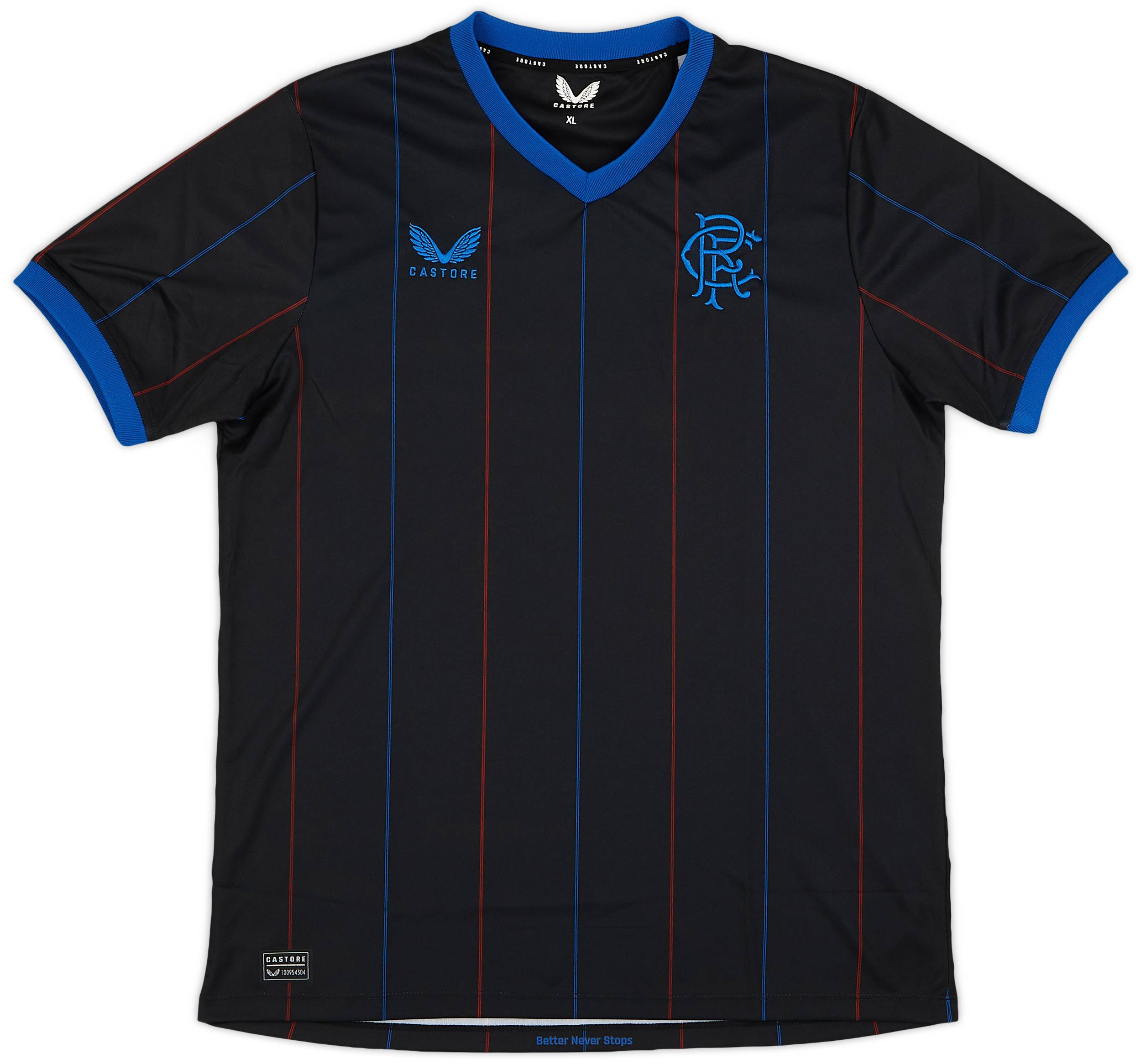 スコットランド レンジャーズ Rangers 青シャツ 2022-23 Rangers Fourth Shirt - 10/10 - (XL)