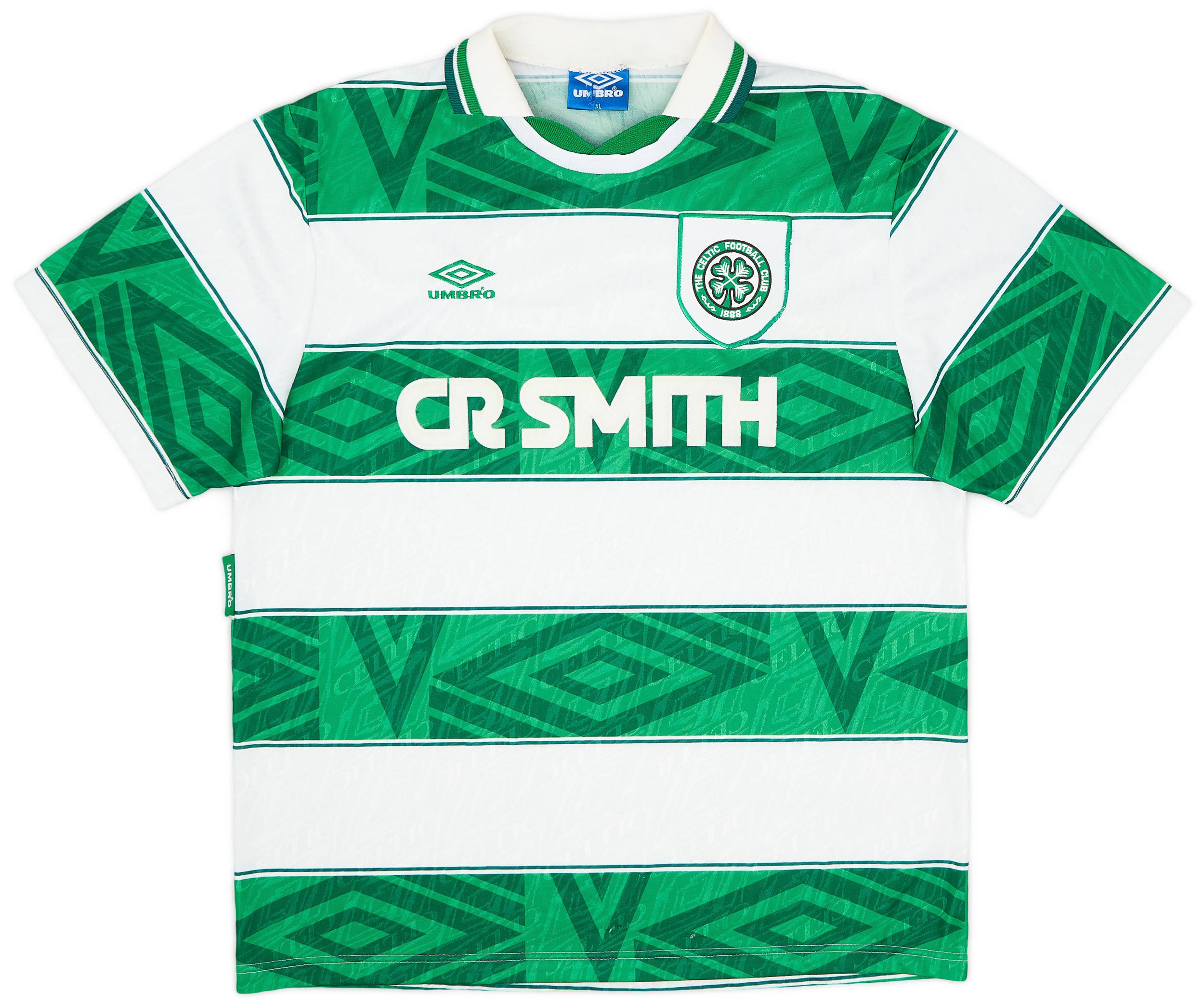 1993-95 Celtic Home Shirt - 9/10 - (XL)