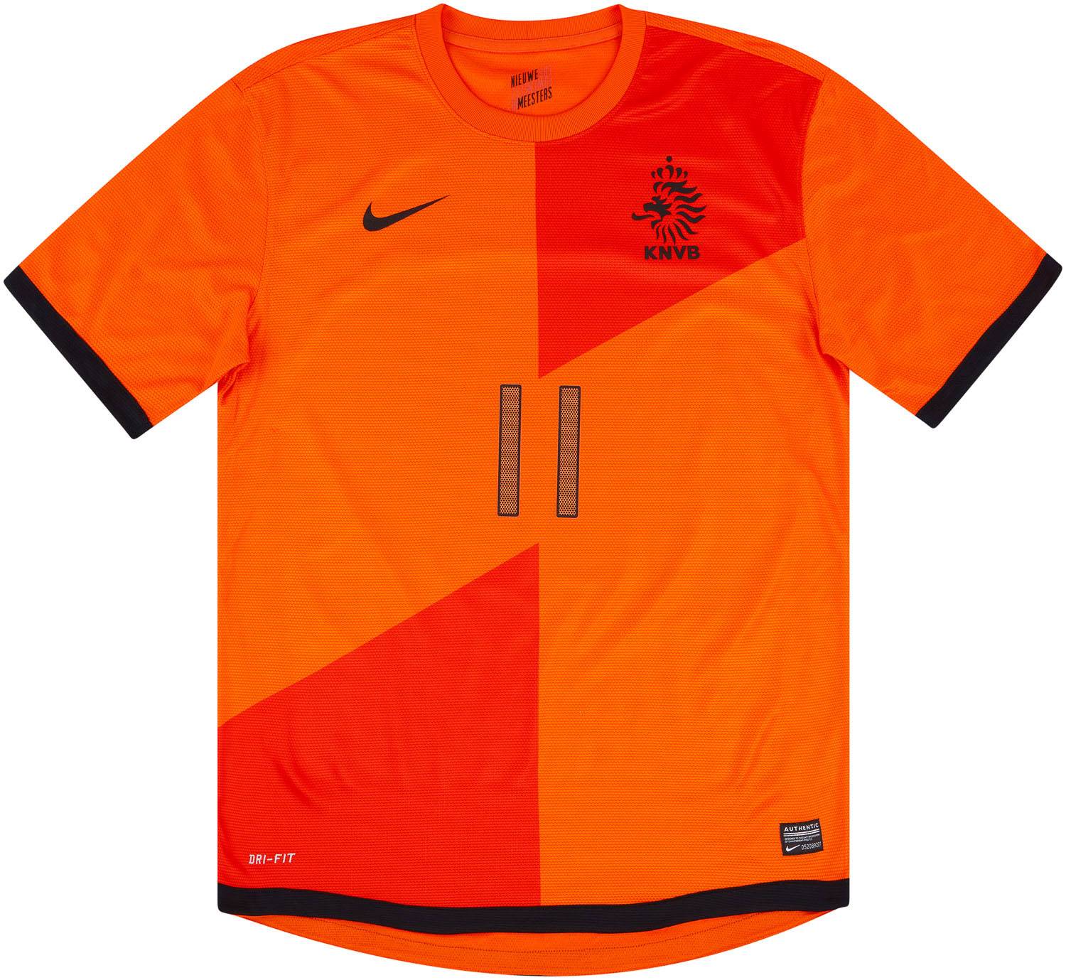 2006-08 Netherlands Home Shirt Robben #11 - 7/10 - (S)