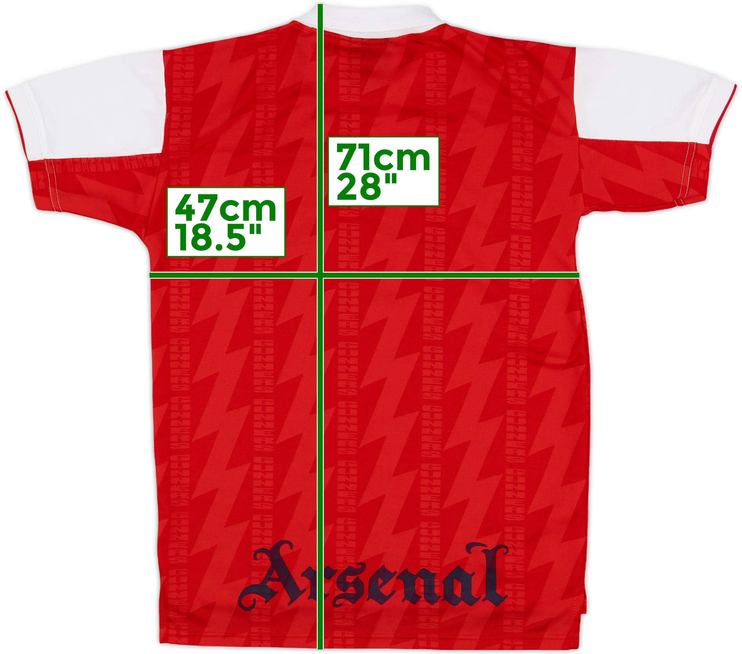 ウェア Arsenal 94 95 96 HOME 1994-96 Arsenal Home Shirt - 8/10 - (XL.Boys)