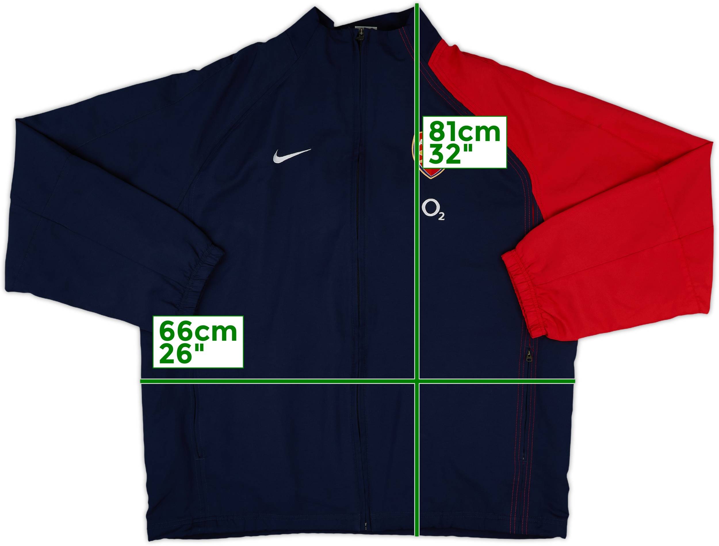 2004-05 Arsenal Nike Track Jacket - 8/10 - (XL)