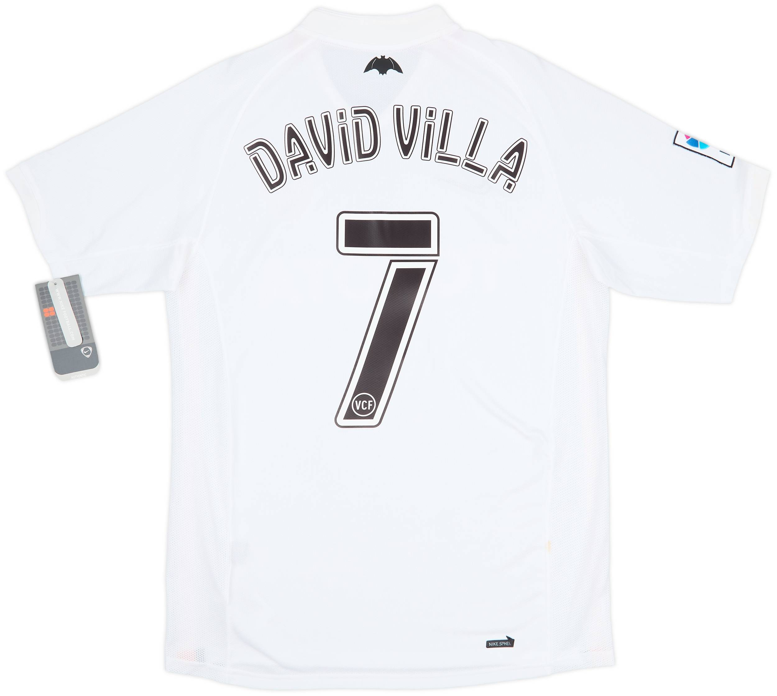 2006-07 Valencia Away Shirt David Villa #7 - 7/10 - (M)