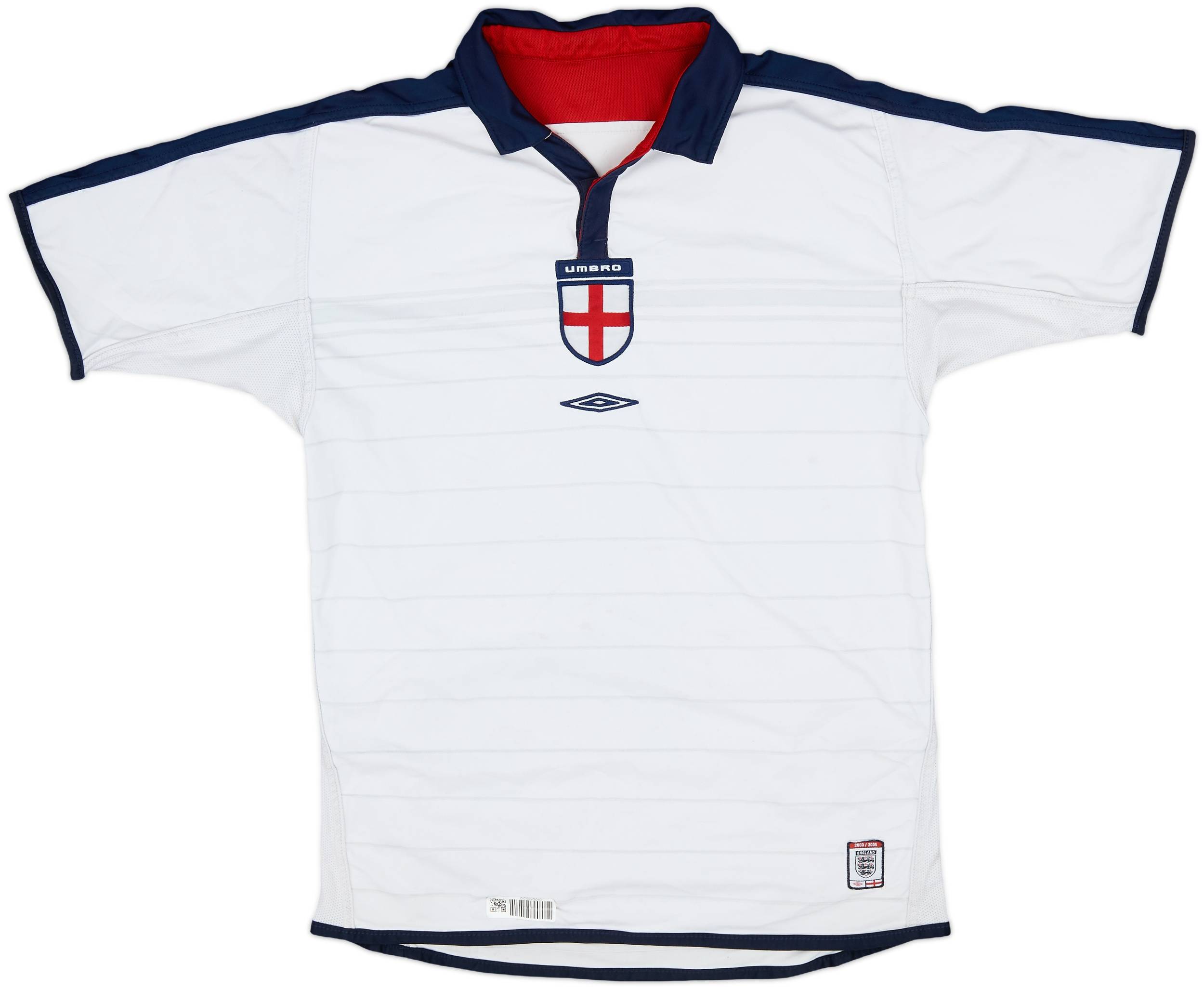 レア 2003-2005 Umbro イングランド代表 シャツ ホーム Ｌ ENGLAND 2003 2005 HOME SHIRT JERSEY LONG SLEEVE UMBRO sz M