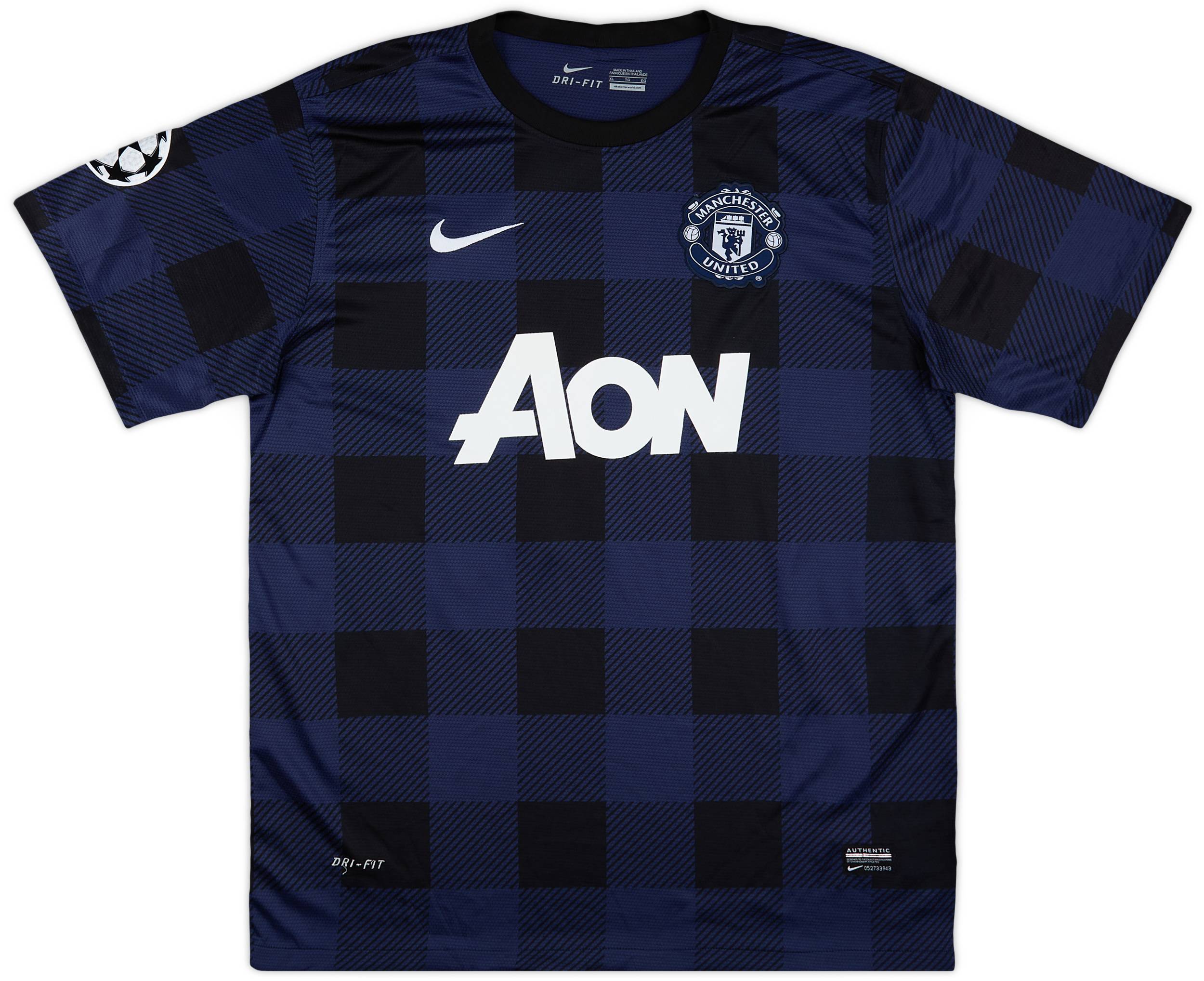 ウェア 13-14 MANCHESTER UNITED away NIKE XL 2013-14 Manchester United CL Away Shirt Rooney #10