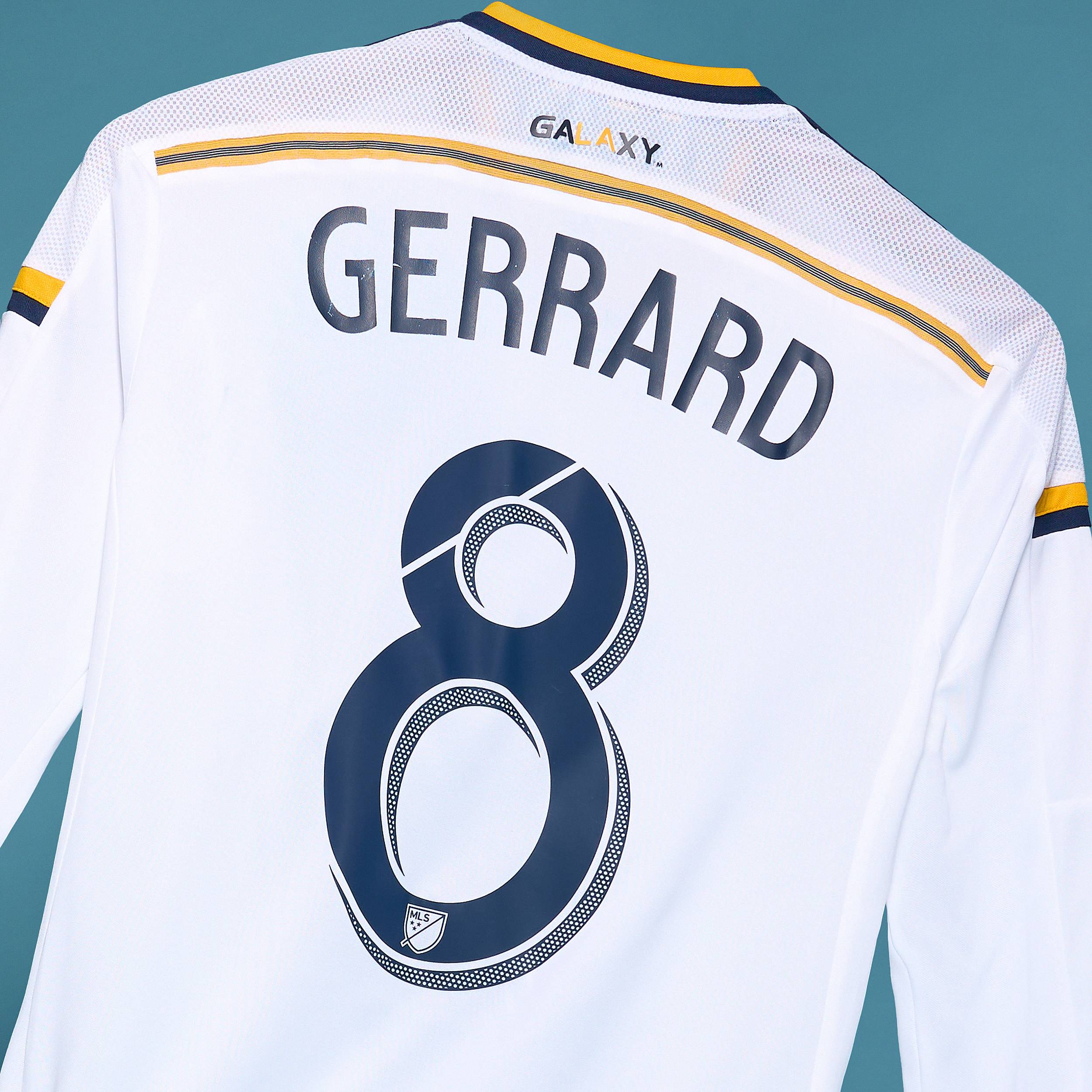 2015-16 LA Galaxy Authentic Home L/S Shirt Gerrard #8 - 9/10 - (S)