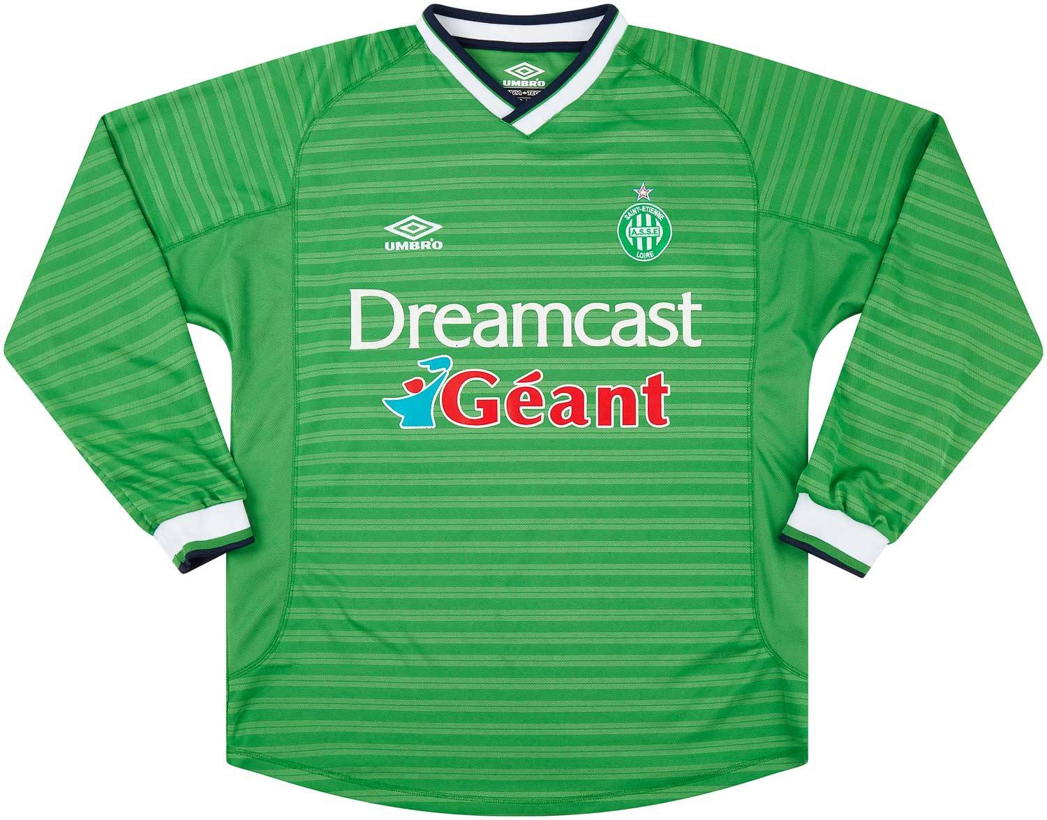 【レア】サンテティエンヌ 2000-01 Saint Etienne シャツ 2000-01 Saint Etienne Home L/S Shirt - 6/10 - (L)