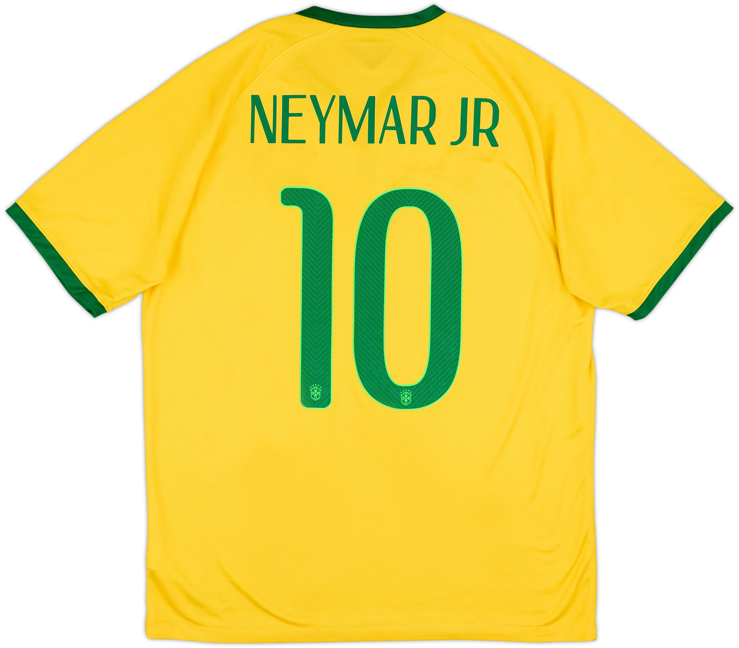 Nike ブラジル代表 NEYMAR JR 10 シャツ レプリカ 2014-15 Brazil Home Shirt Neymar Jr #10